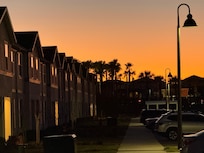 A look down the street from our front stoop