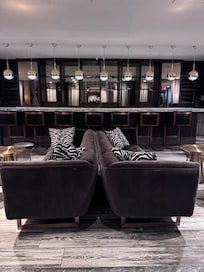 Lounge areas in the lobby