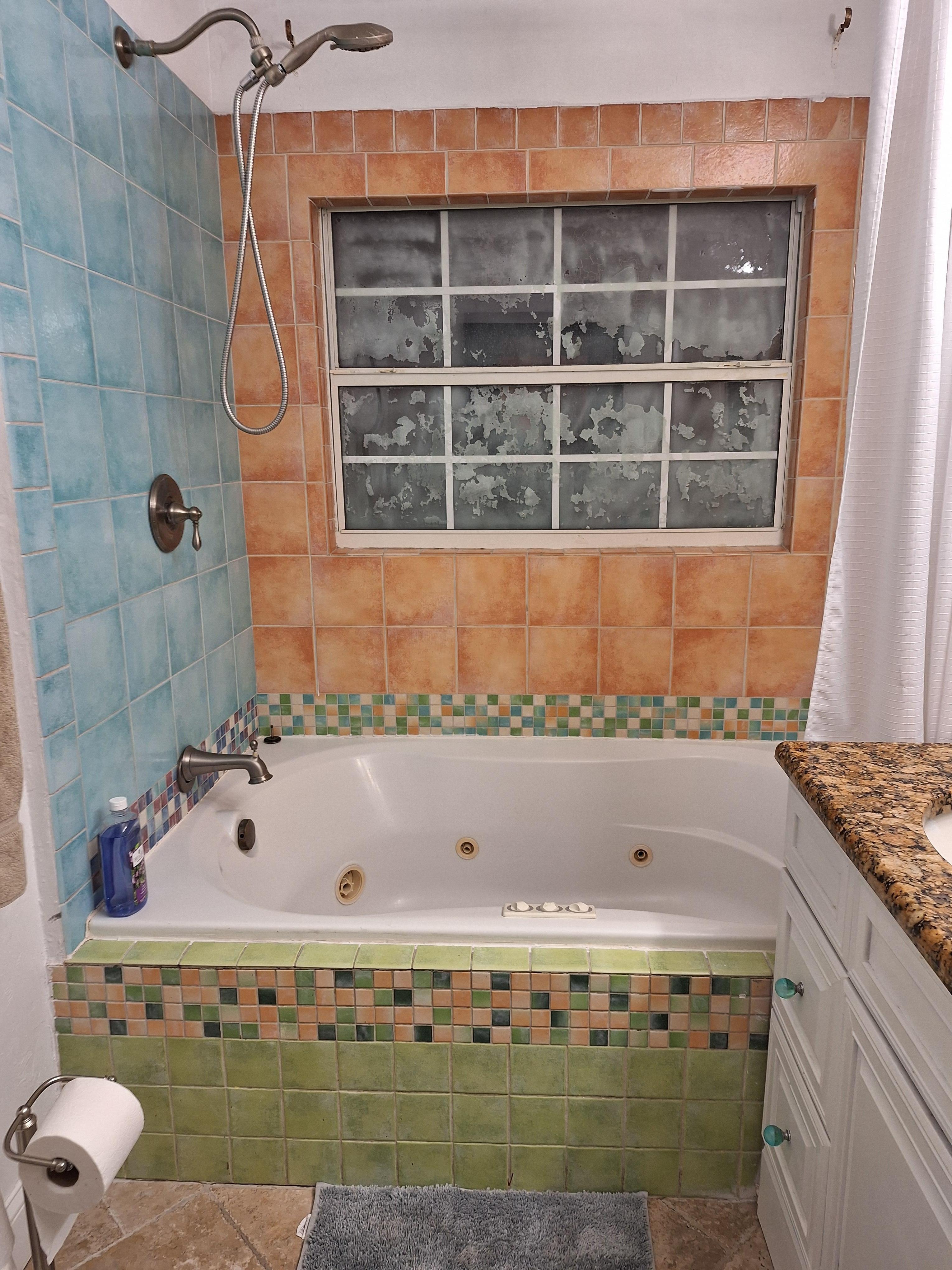 Shower needs updating. I am elderly  and  wouldn't try to get in and out of it.