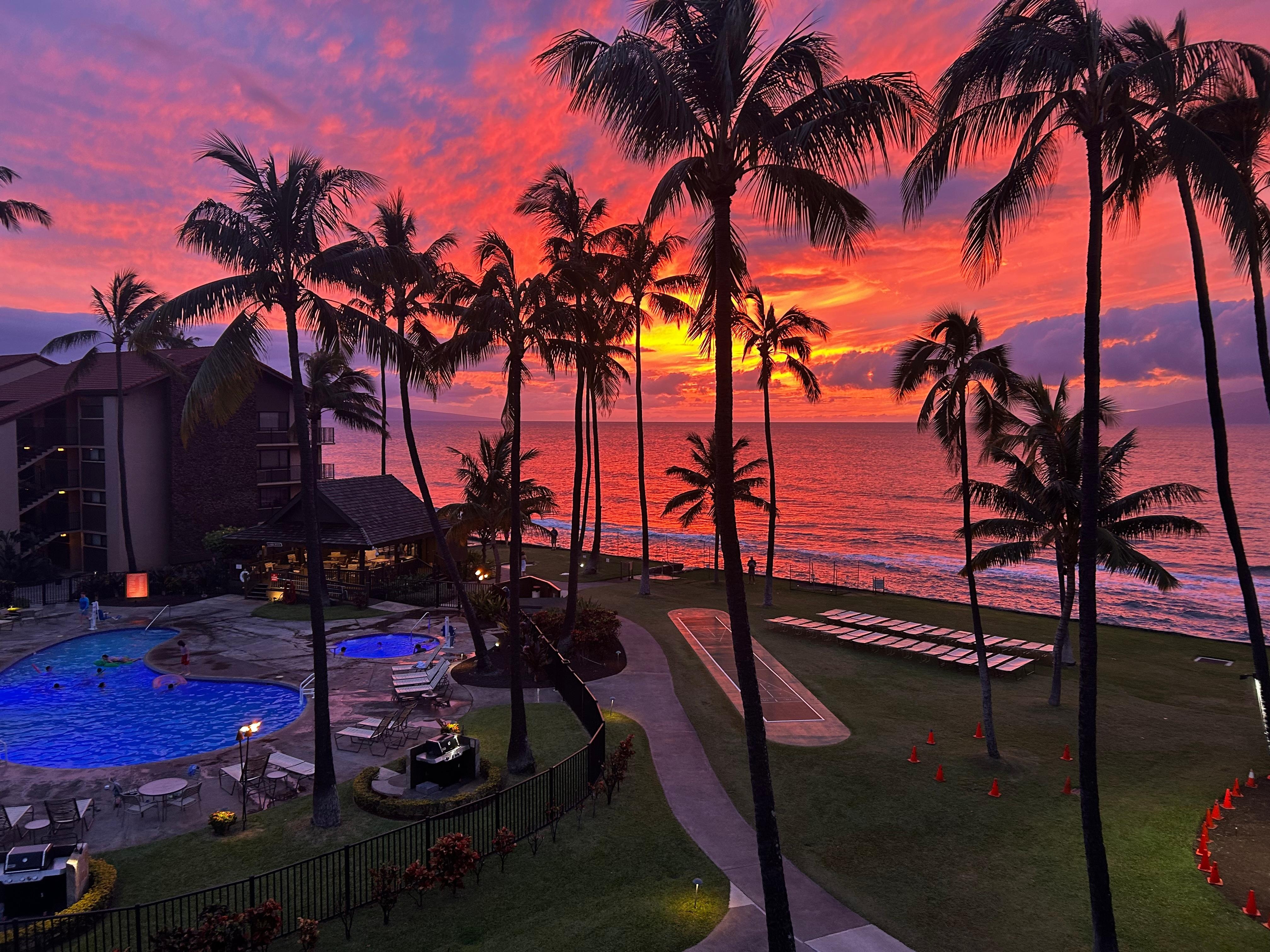 Sunset from the balcony