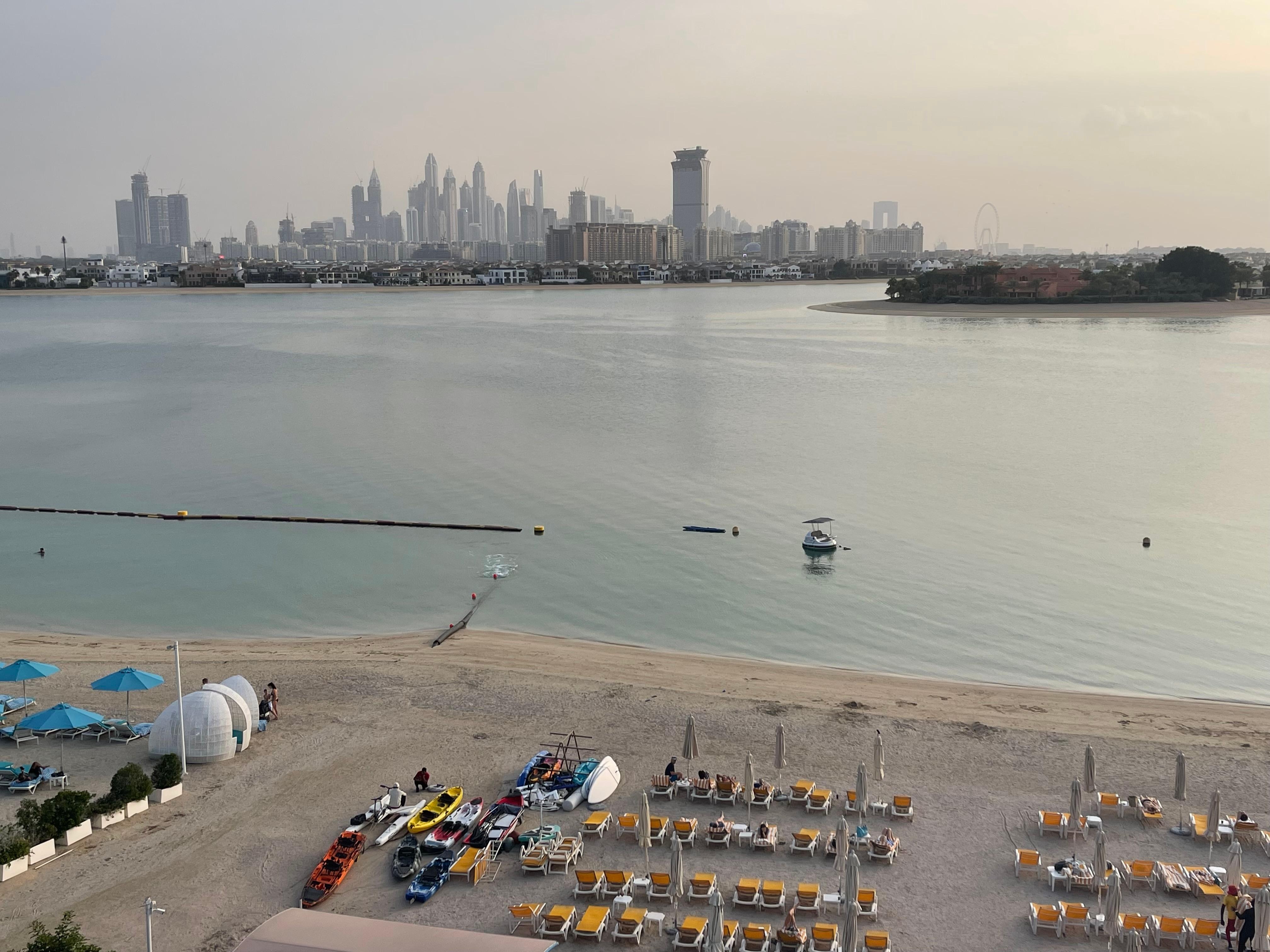 Udsigt fra værelset over del af byen