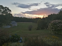 Sunset from the screened in porch