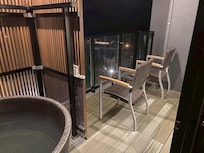 露天風呂横テラス