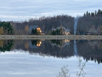 The view across the lake.