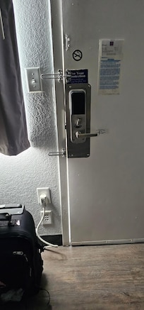 Gap in door.