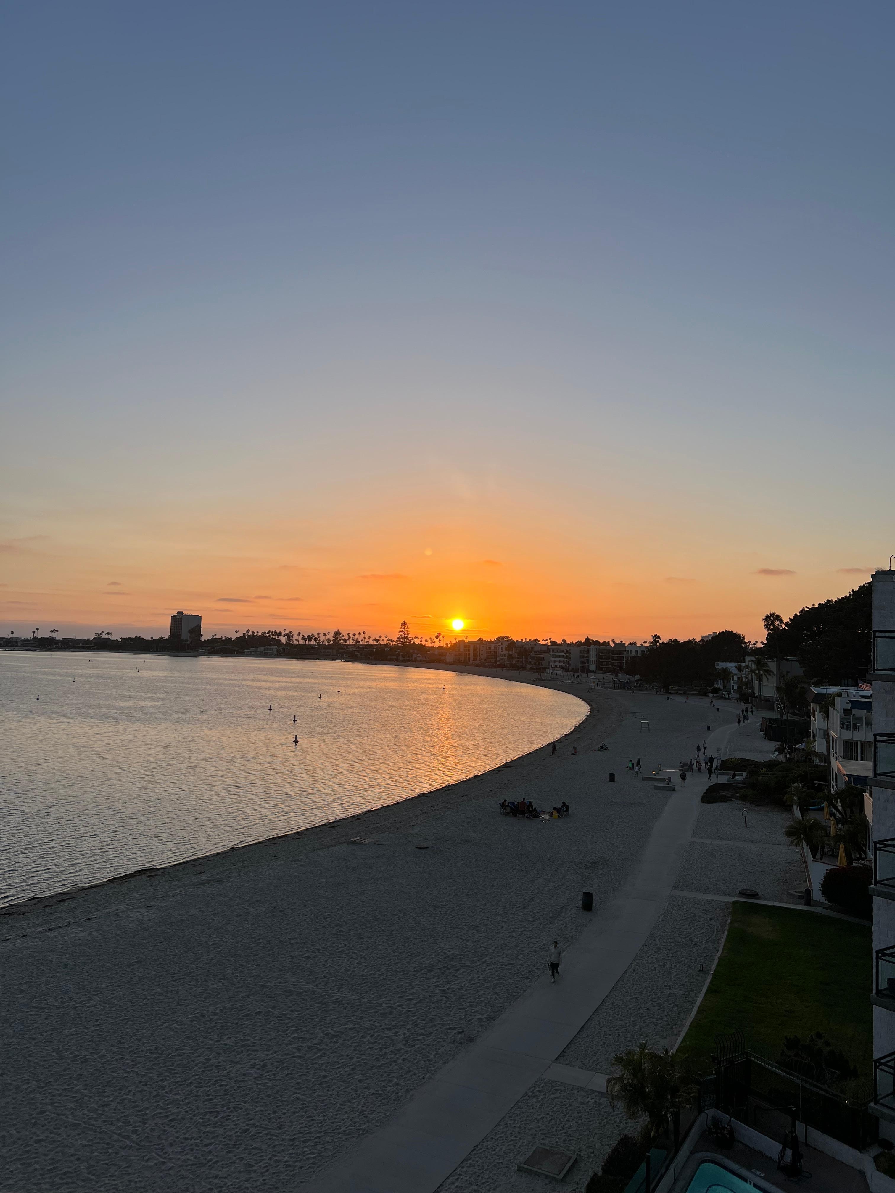 Sunset from the balcony