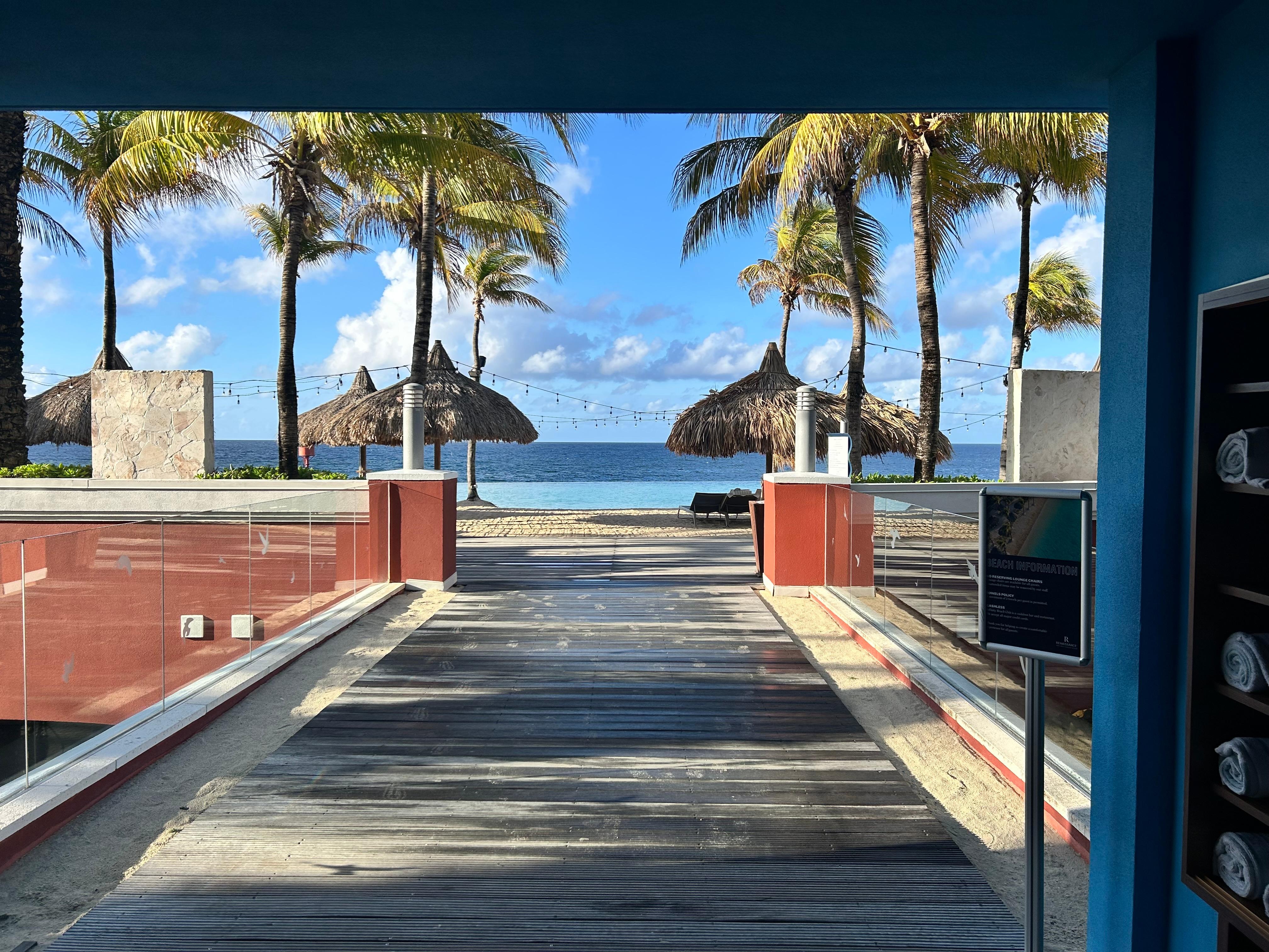 On route to the beach. 