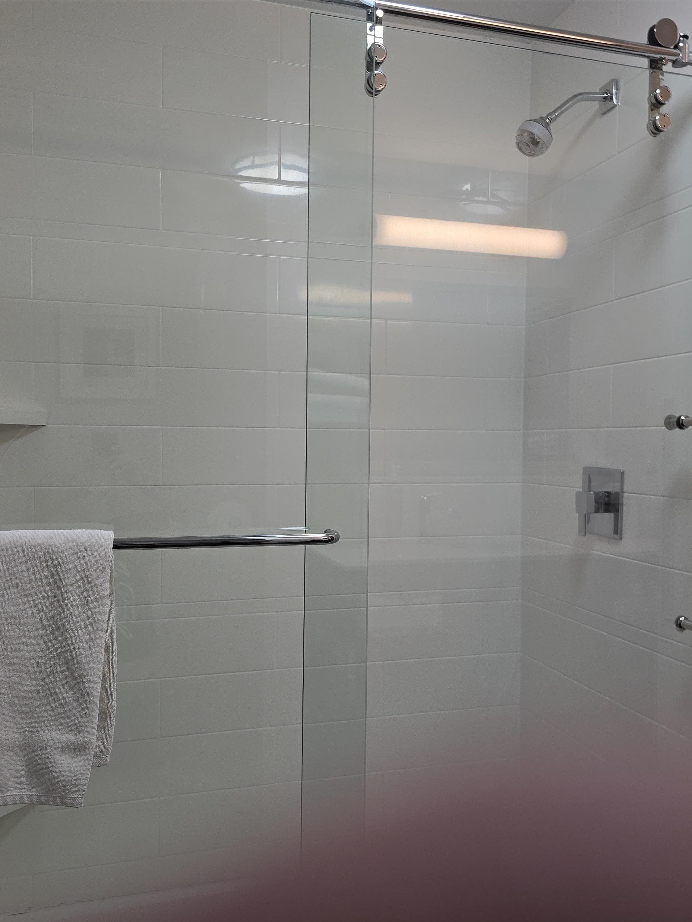 Shower was beautiful and had great pressure!