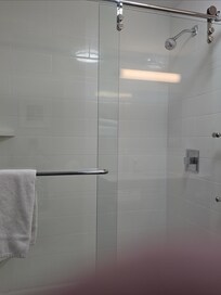 Shower was beautiful and had great pressure!