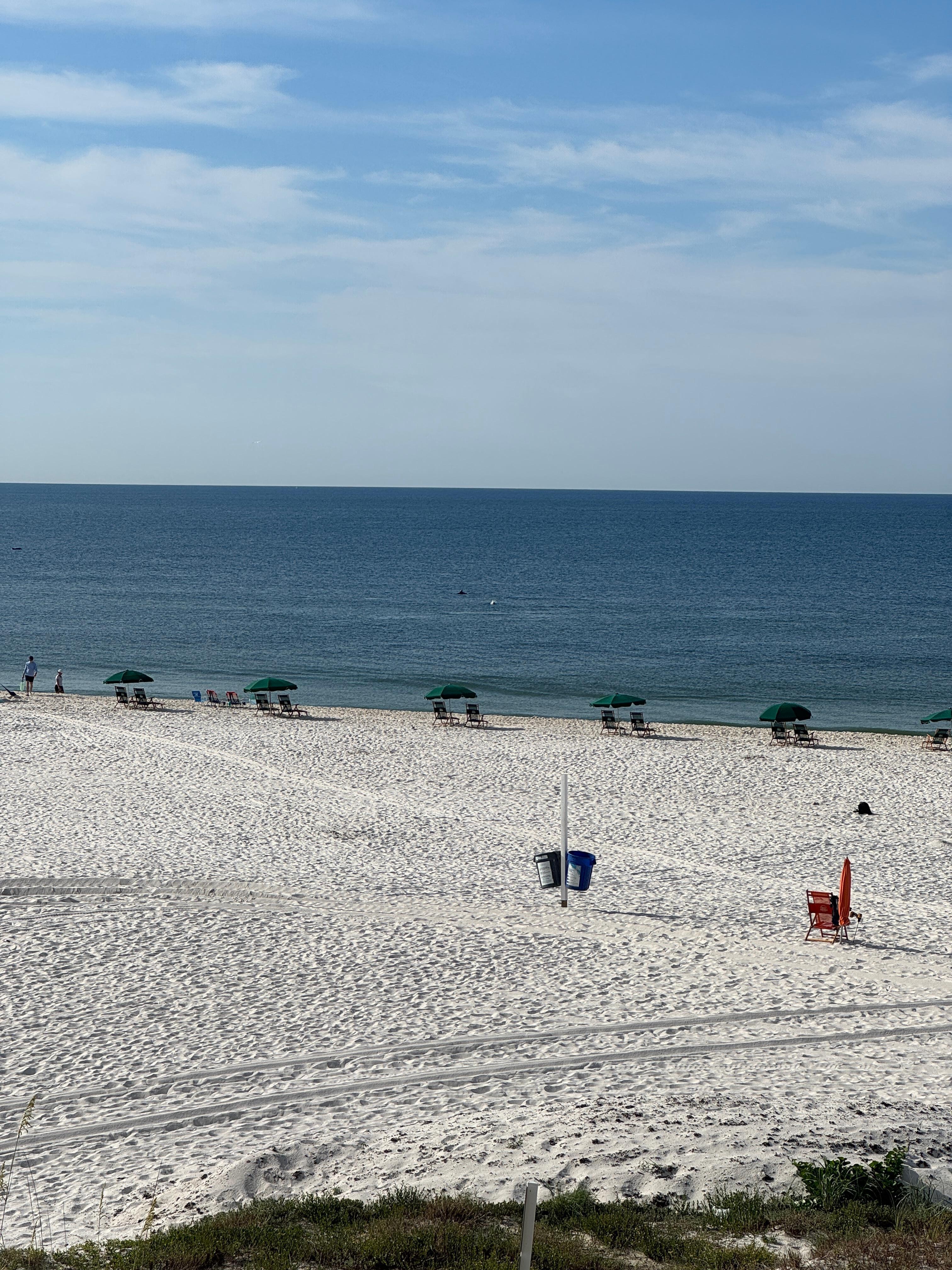 Beach from balcony