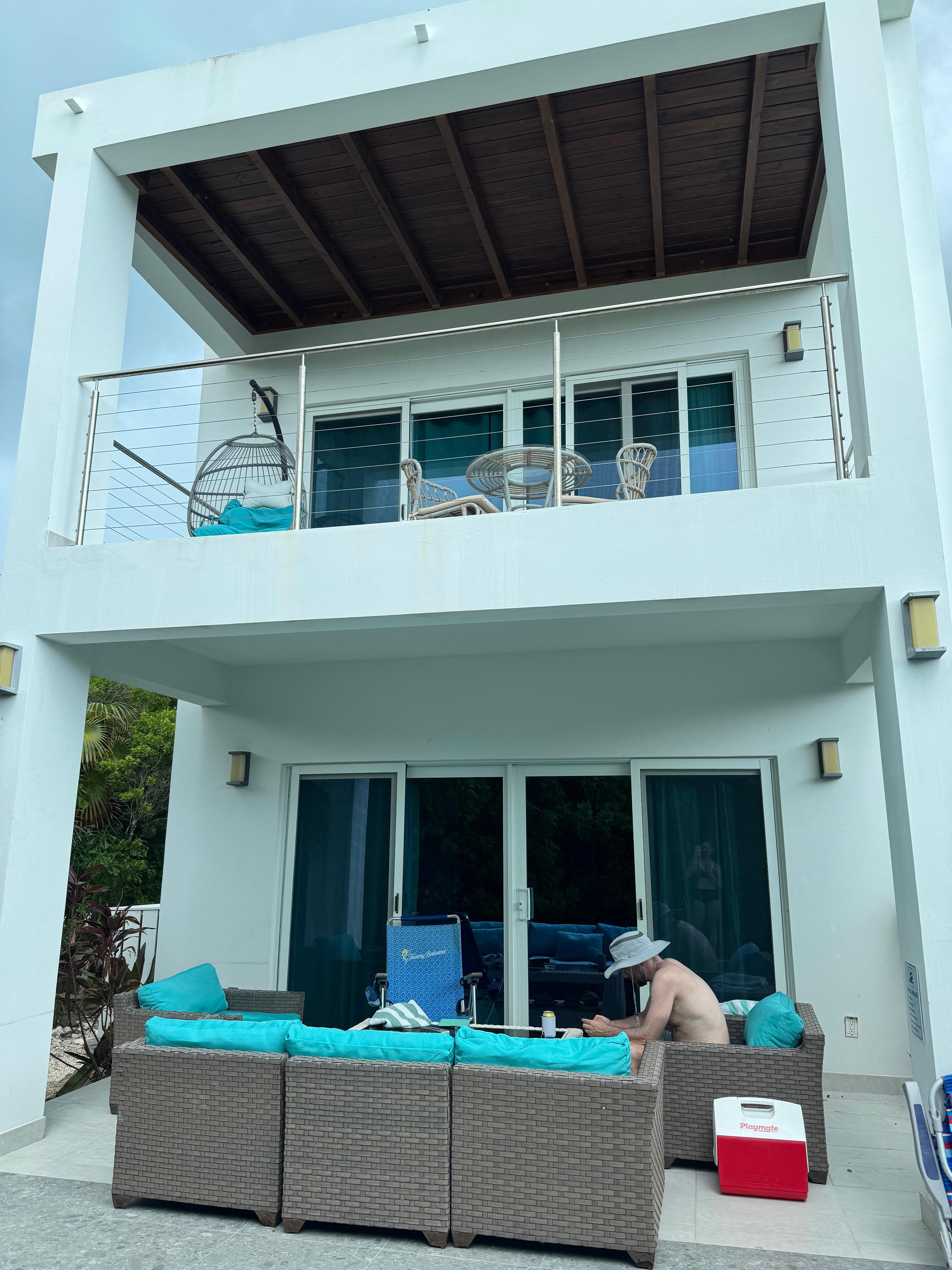 View of the house from the pool