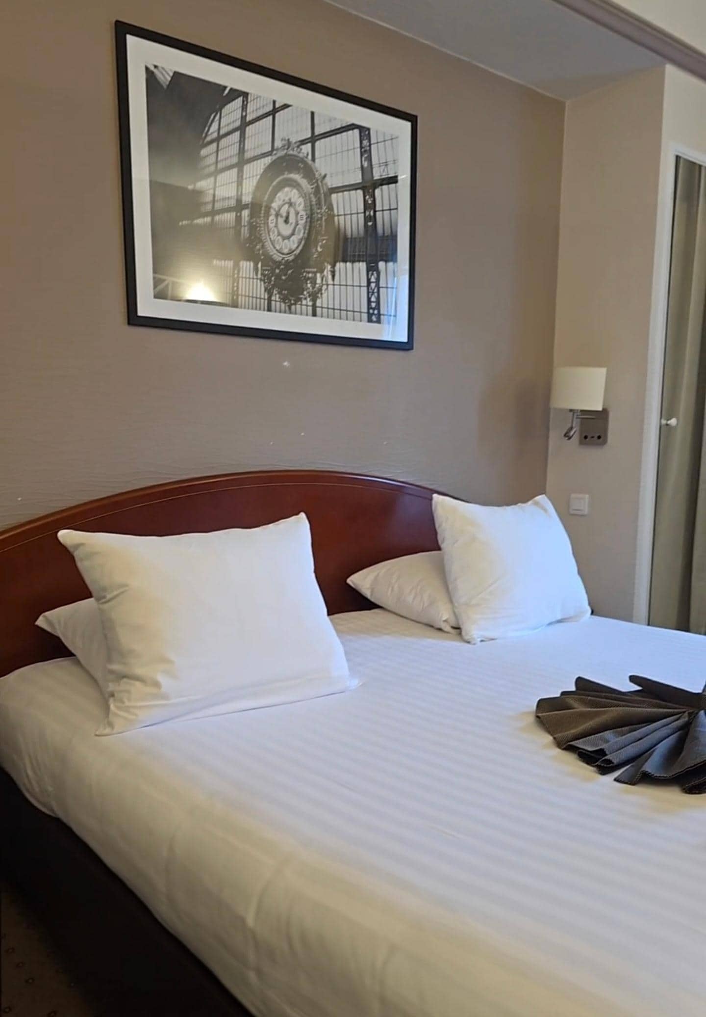 Comfortable bed and pillows