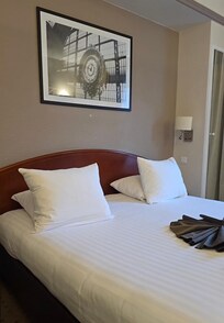 Comfortable bed and pillows