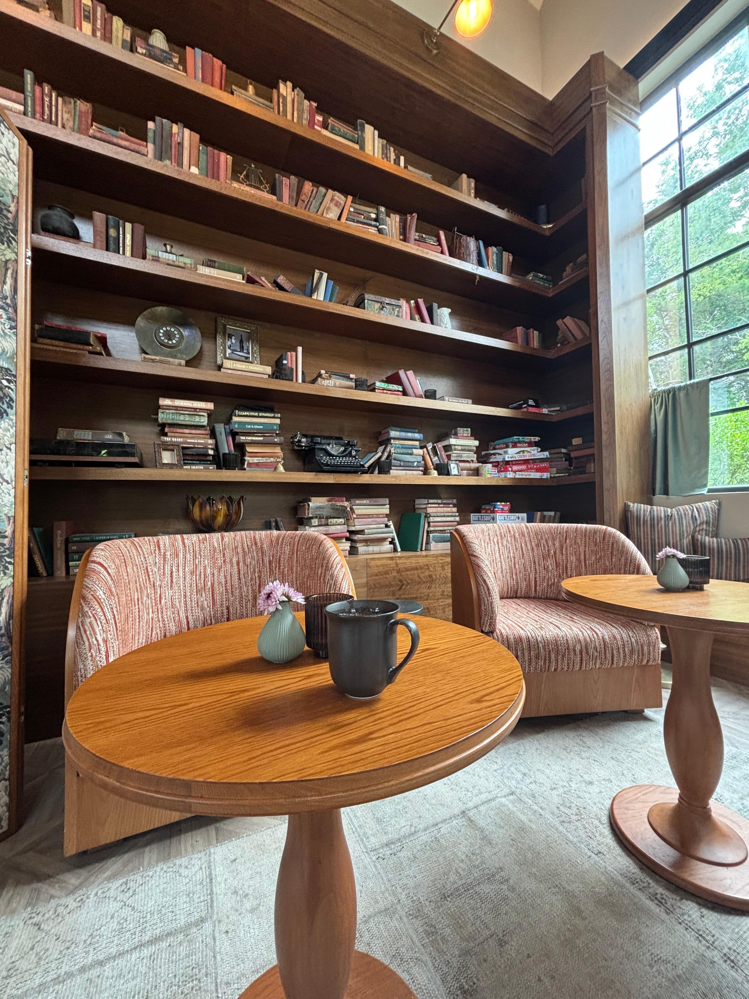 Lobby area - free coffee from midnight to 11am while I overheard awkward conversations between staff and guests