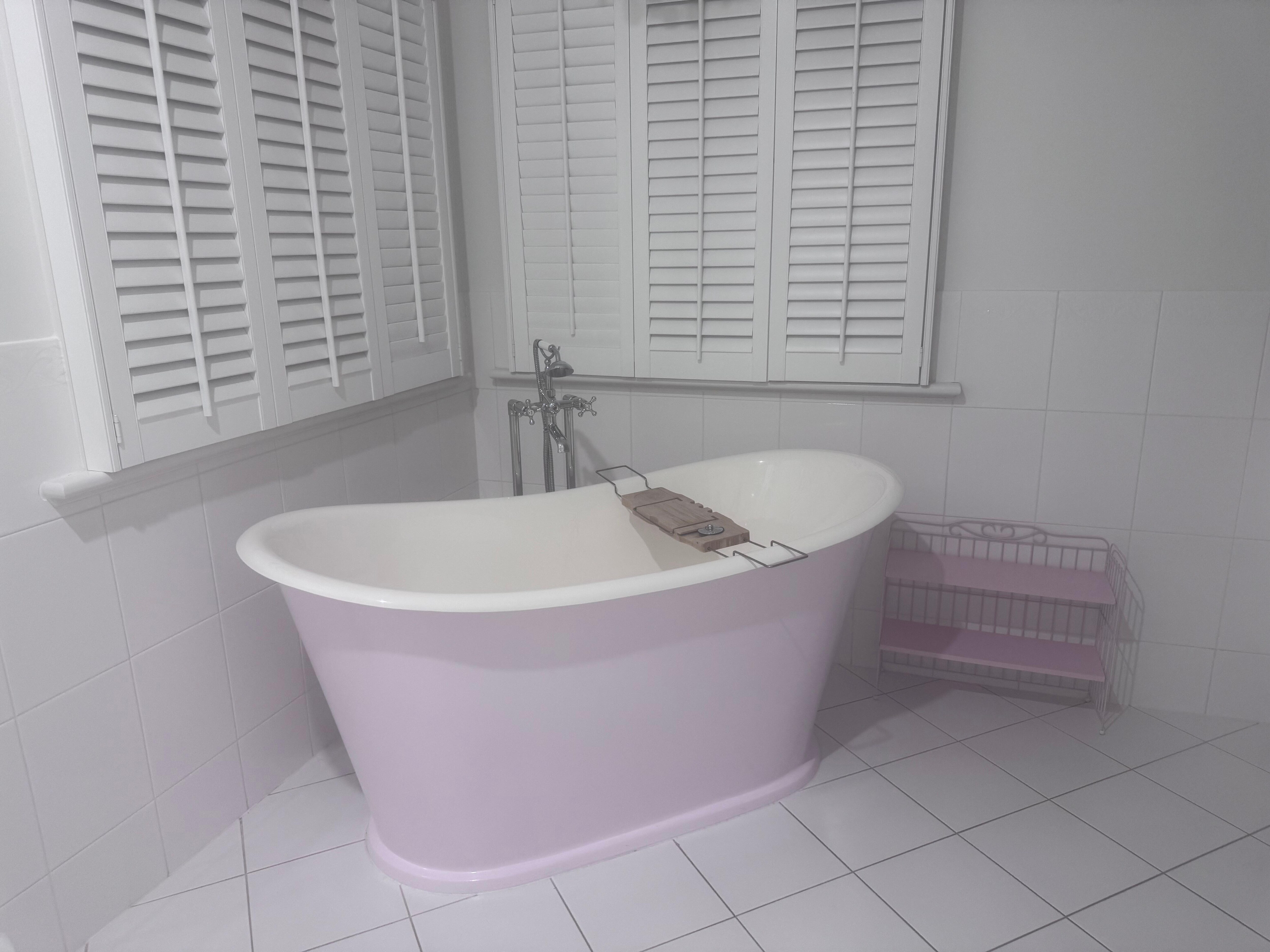 Beautiful bathroom in master.