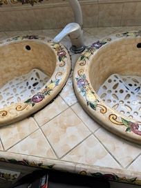 Mold by kitchen sink