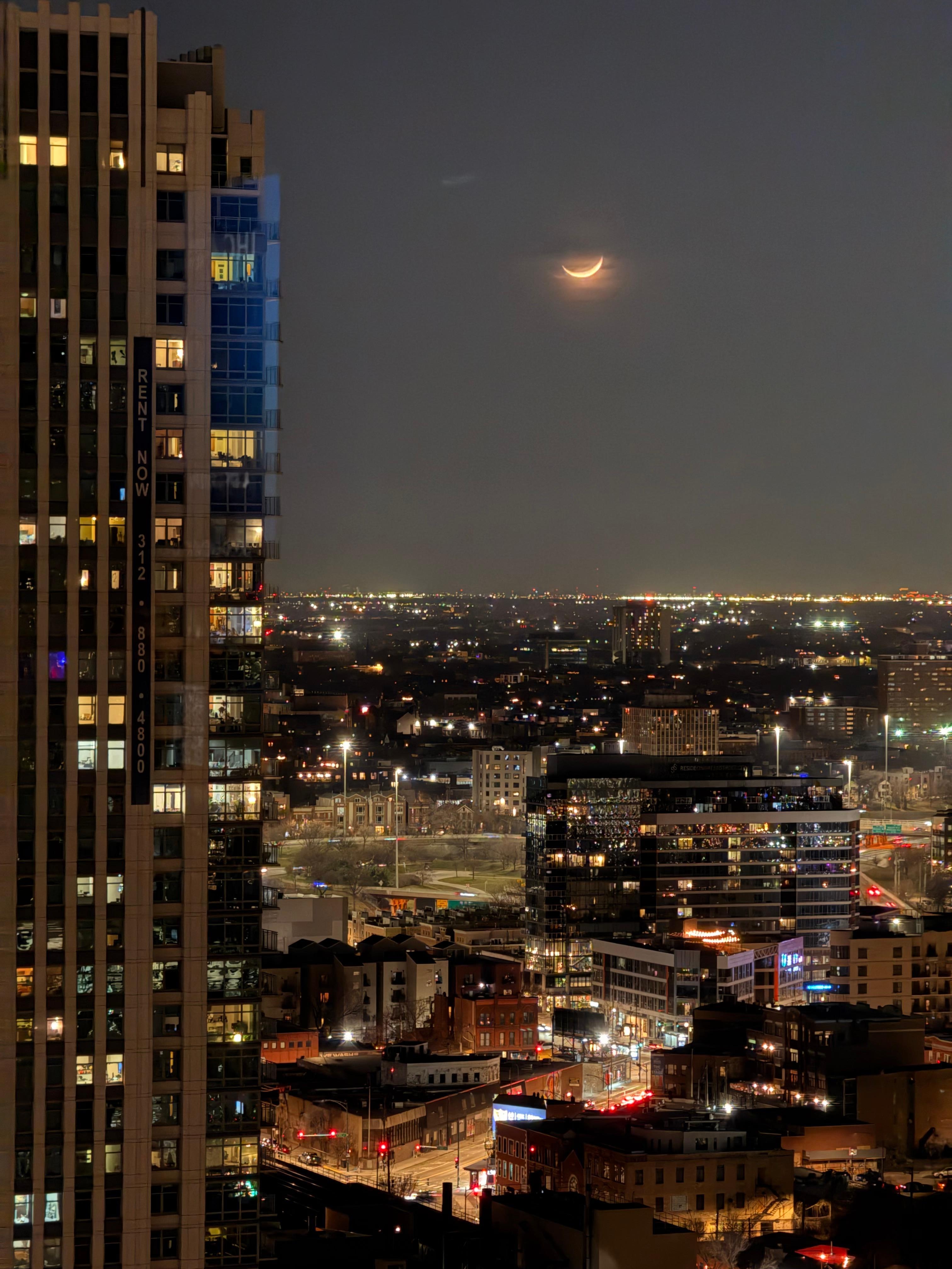 Outside our 22nd floor window