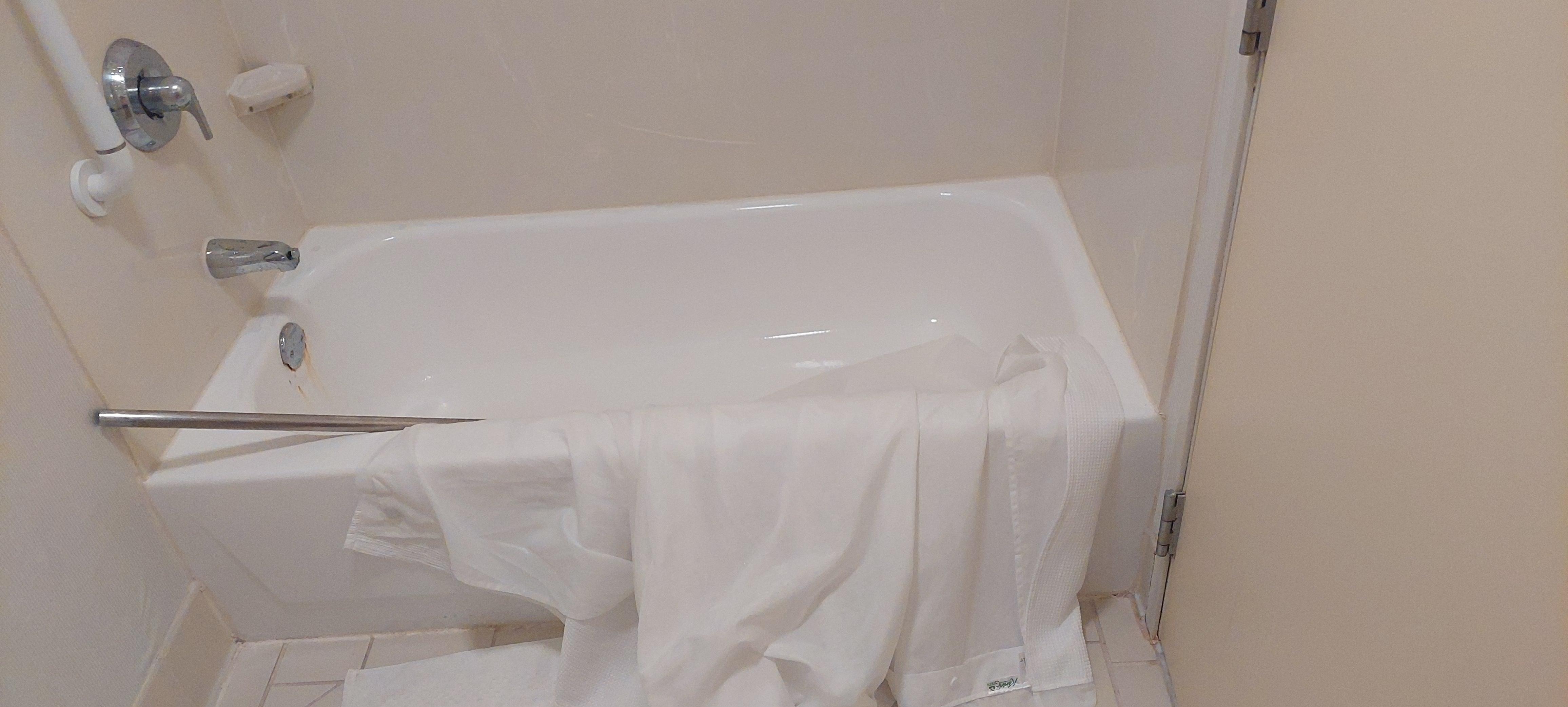 Shower curtain fell on me while I was taking a shower caused me to fall