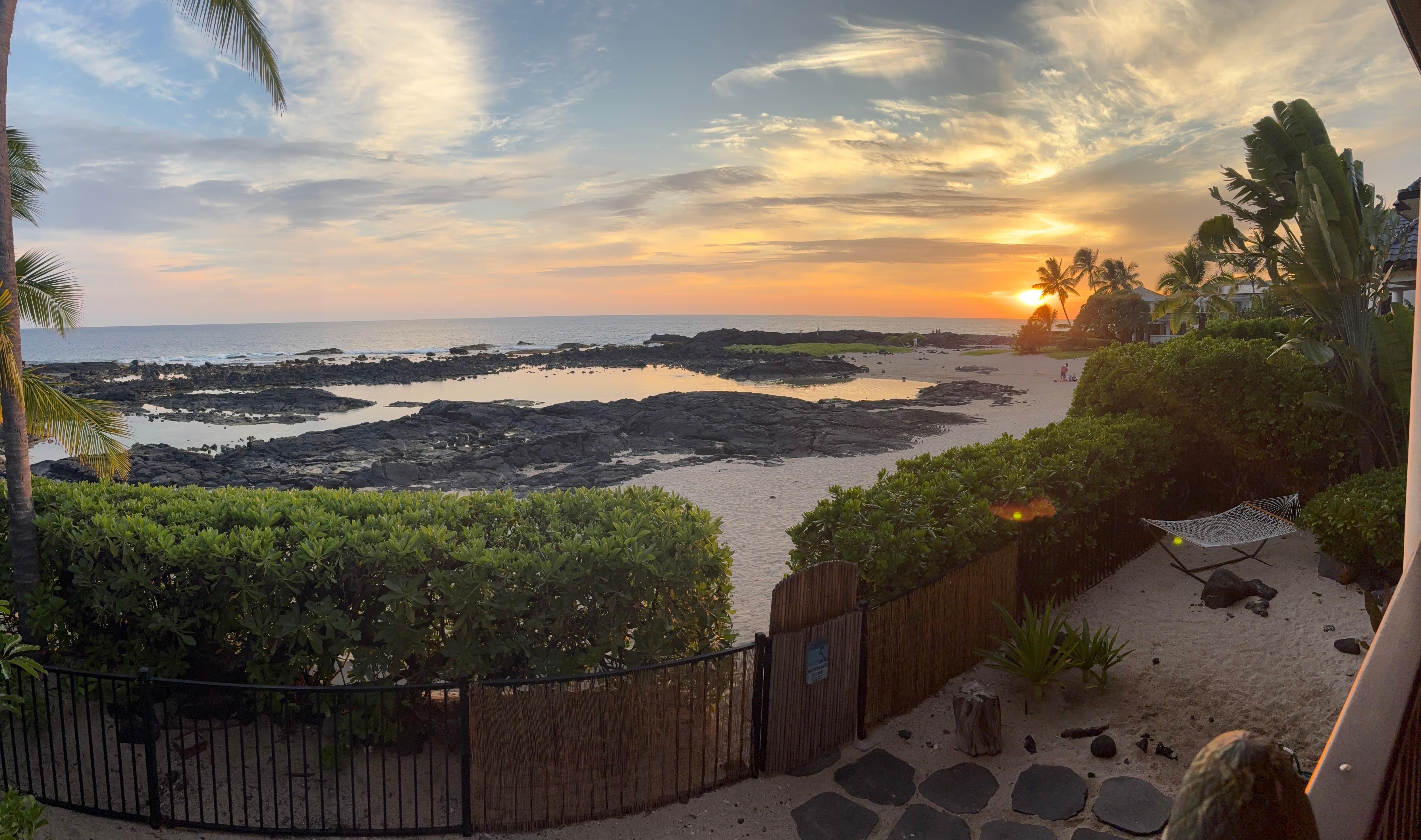 Sunset view from the back porch 