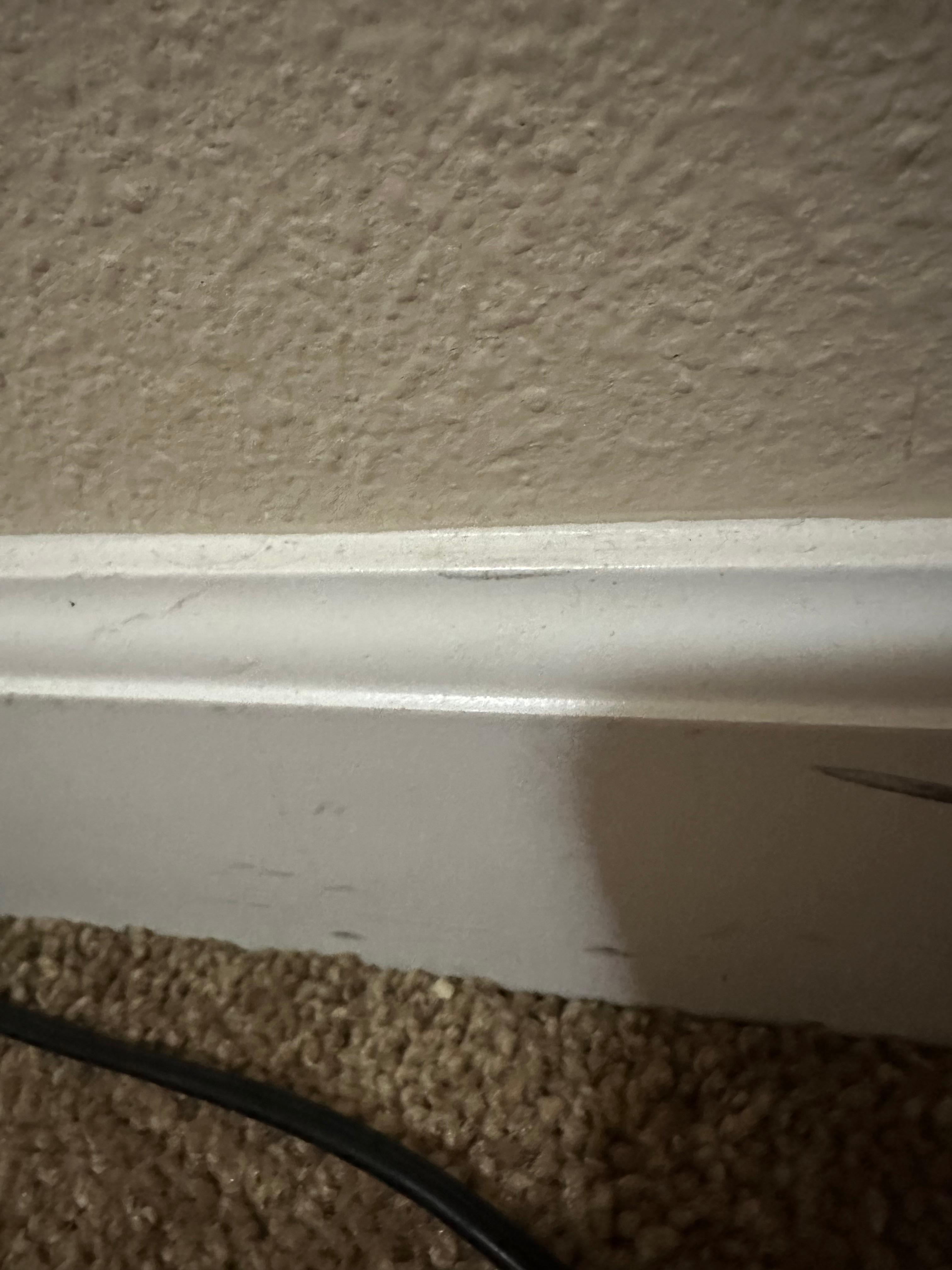 Dusty/grimy baseboards