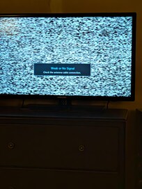 TV was disconnected, no place to safely plug it in