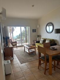 Living/dining room with exit to balcony