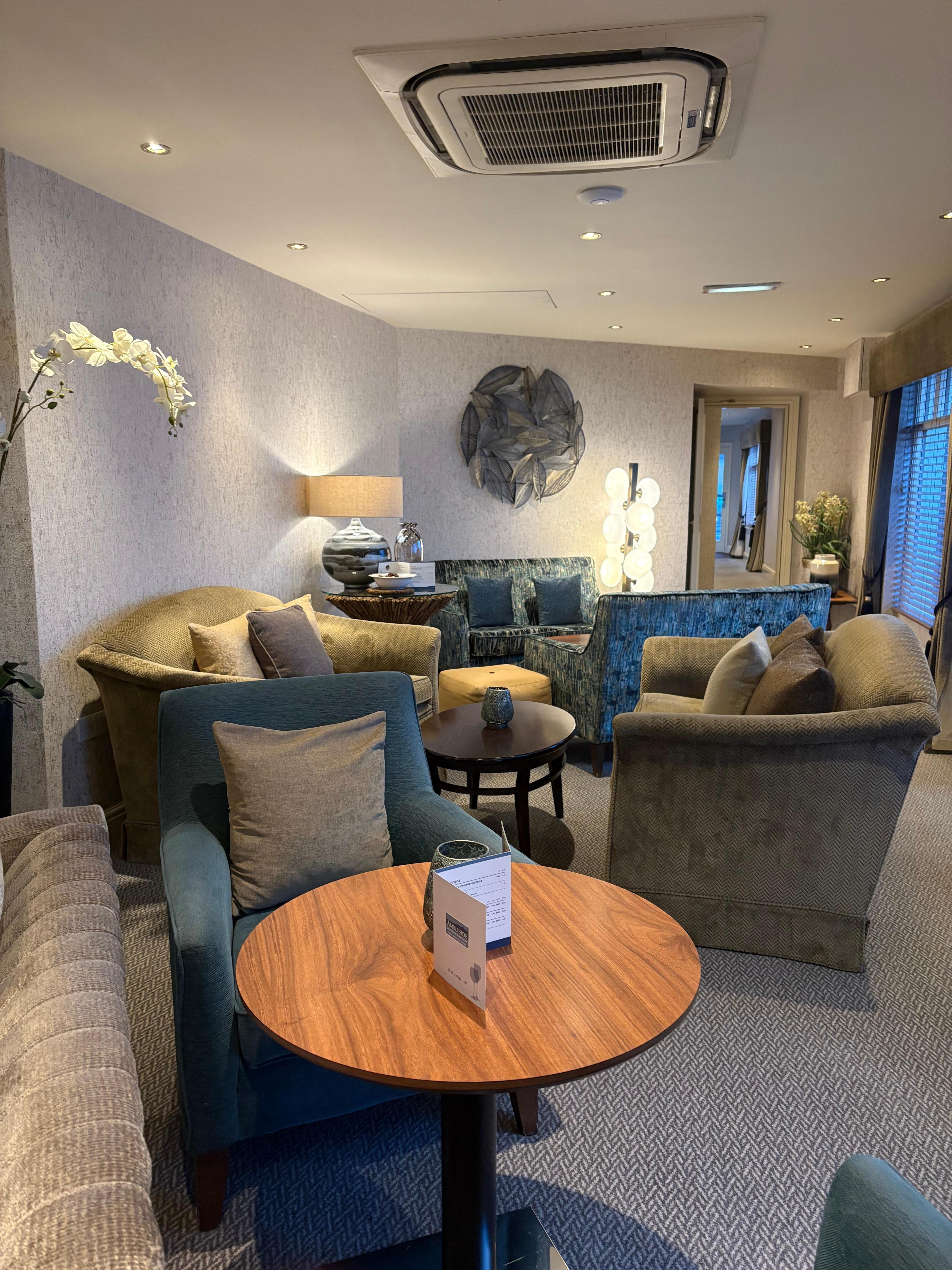 Beautiful sitting area throughout the hotel. 