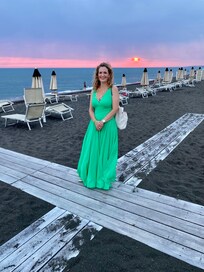 The beach