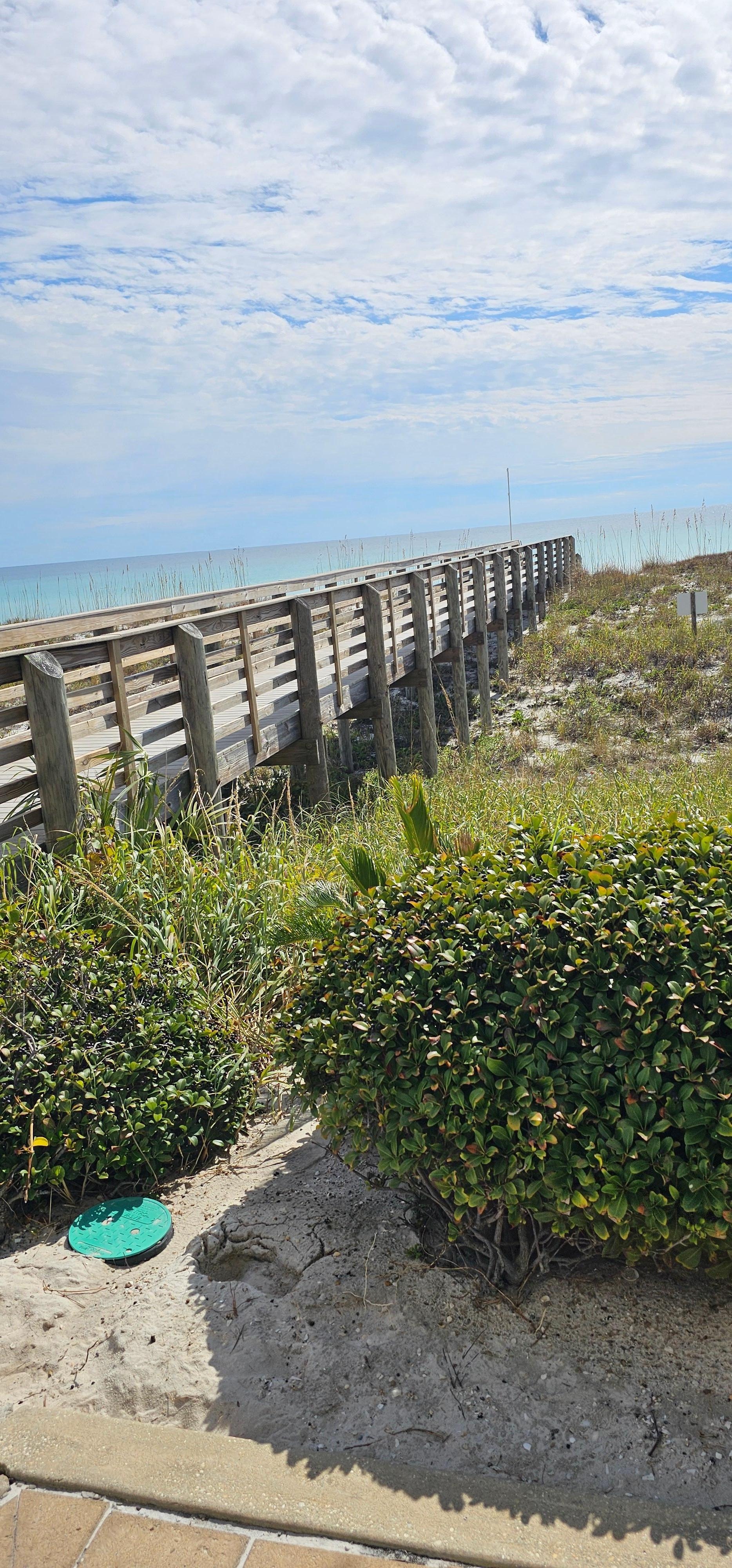 The beach walkway