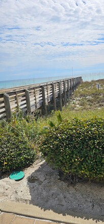 The beach walkway