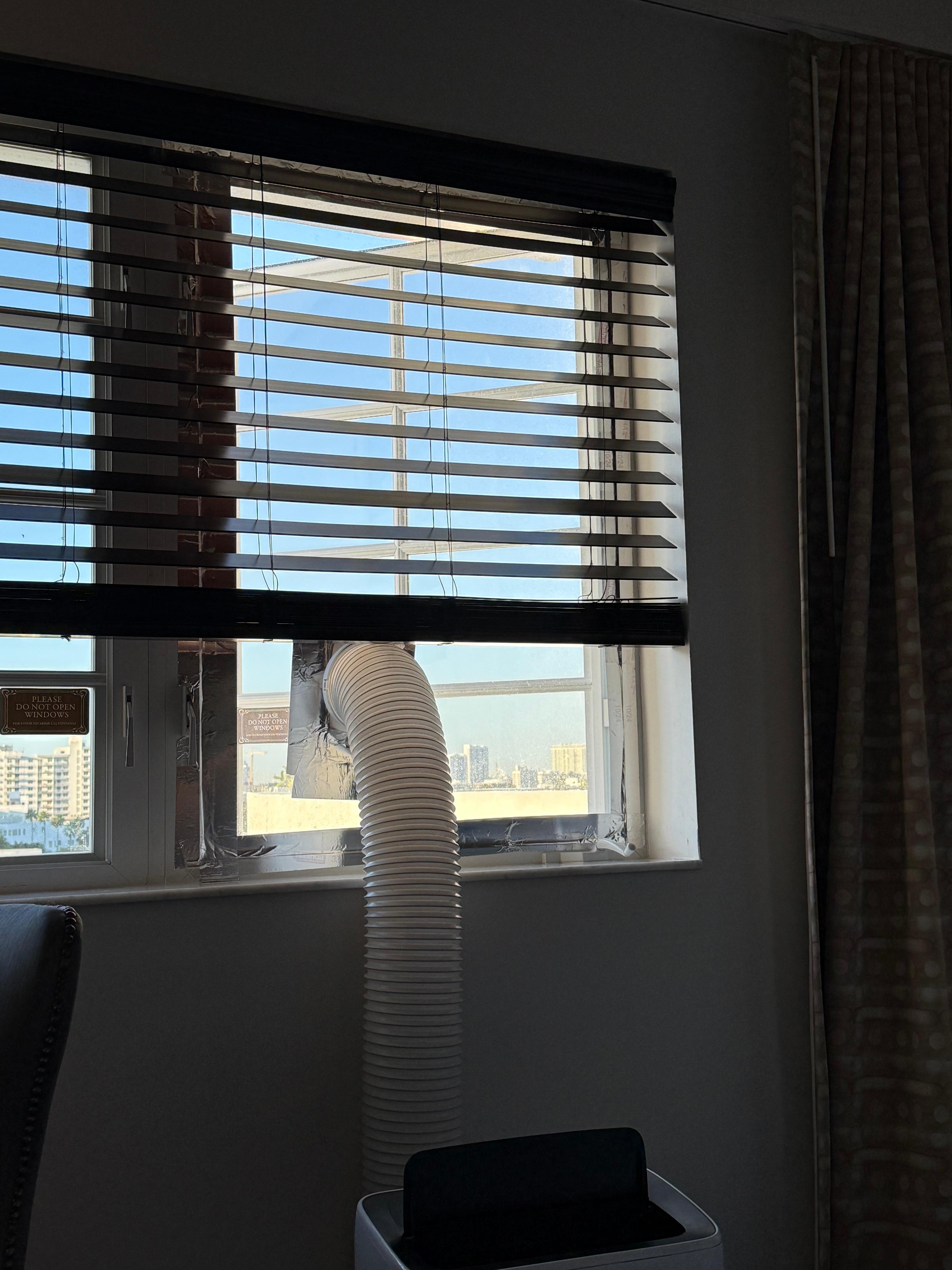 Etwas improvisierte Klimaanlage