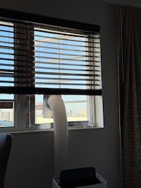 Etwas improvisierte Klimaanlage