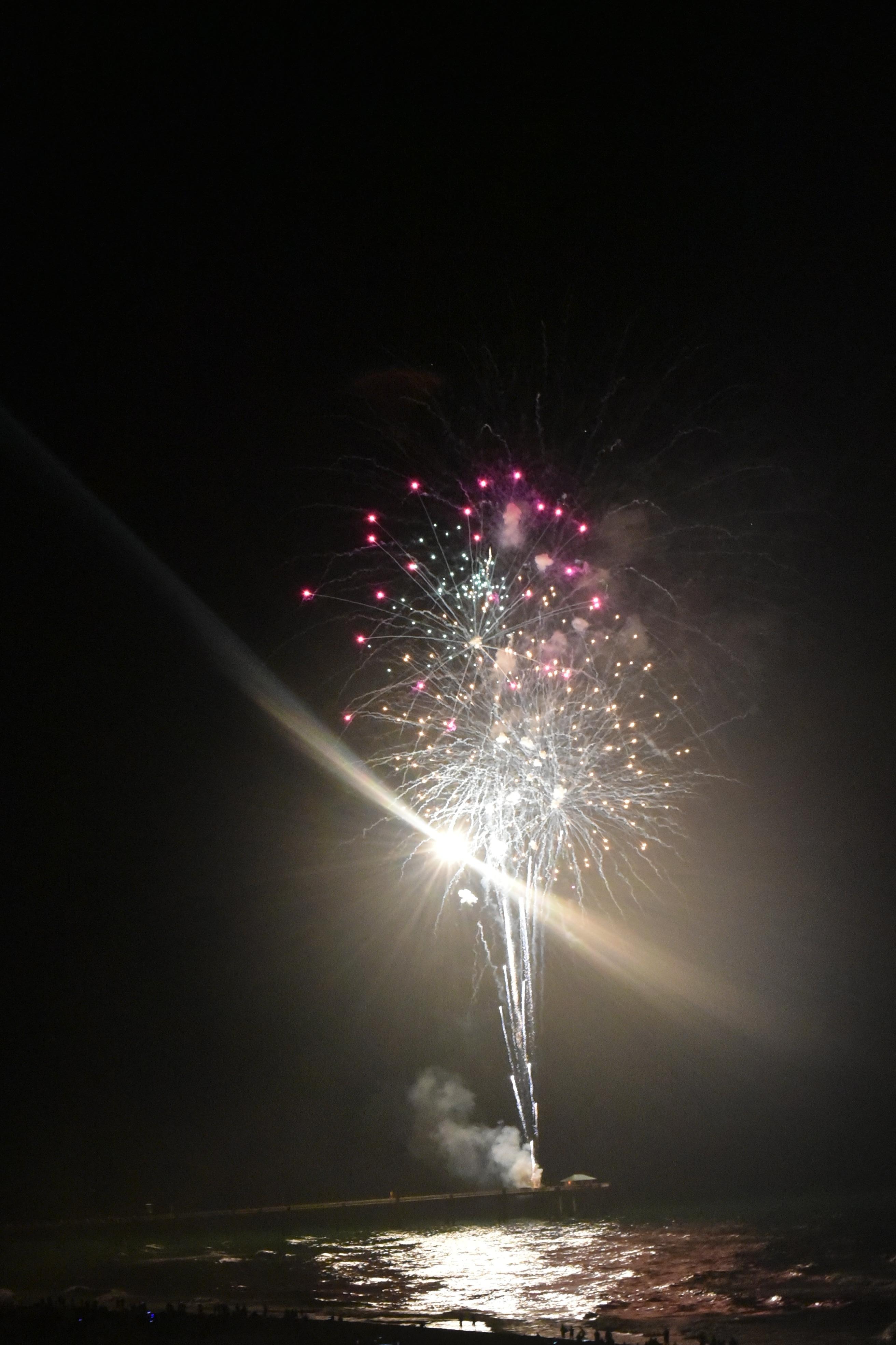 Fireworks on the pier