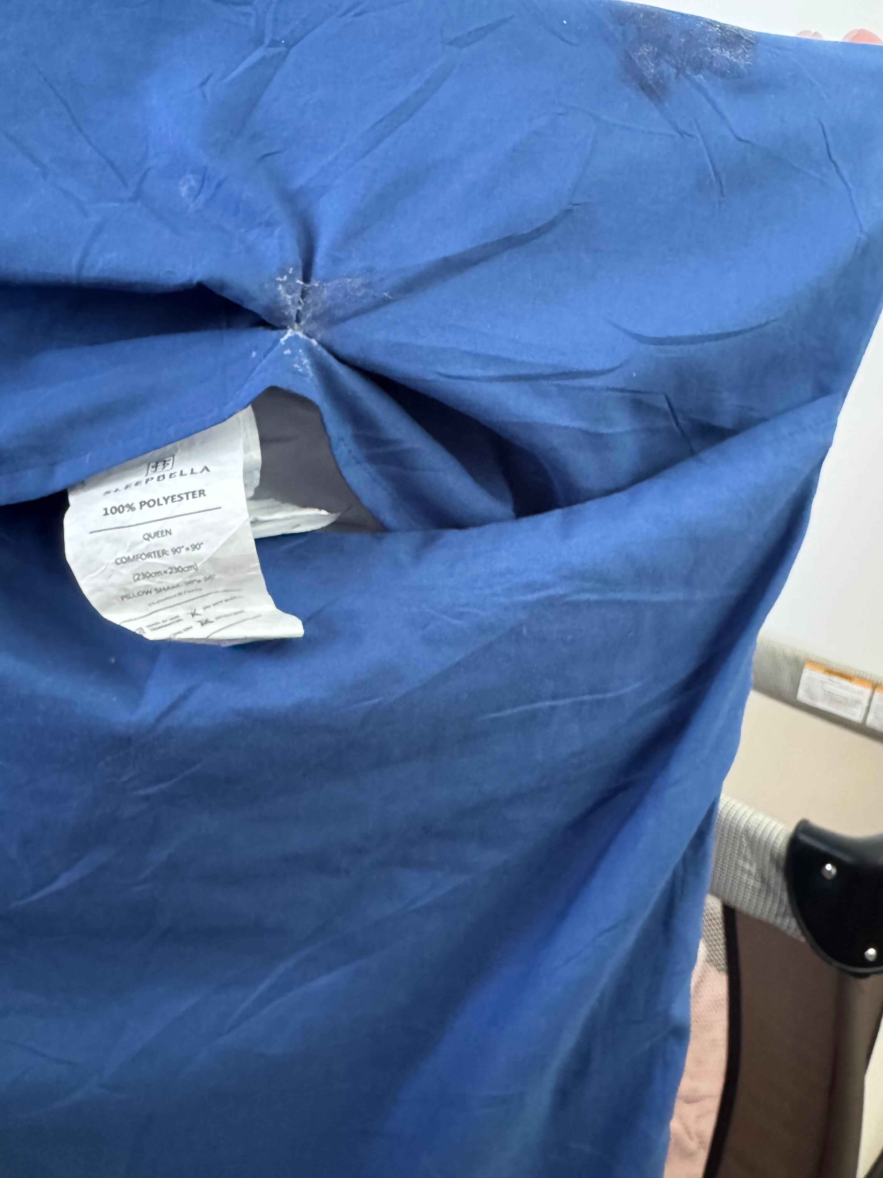 Pillow cases in the master. 