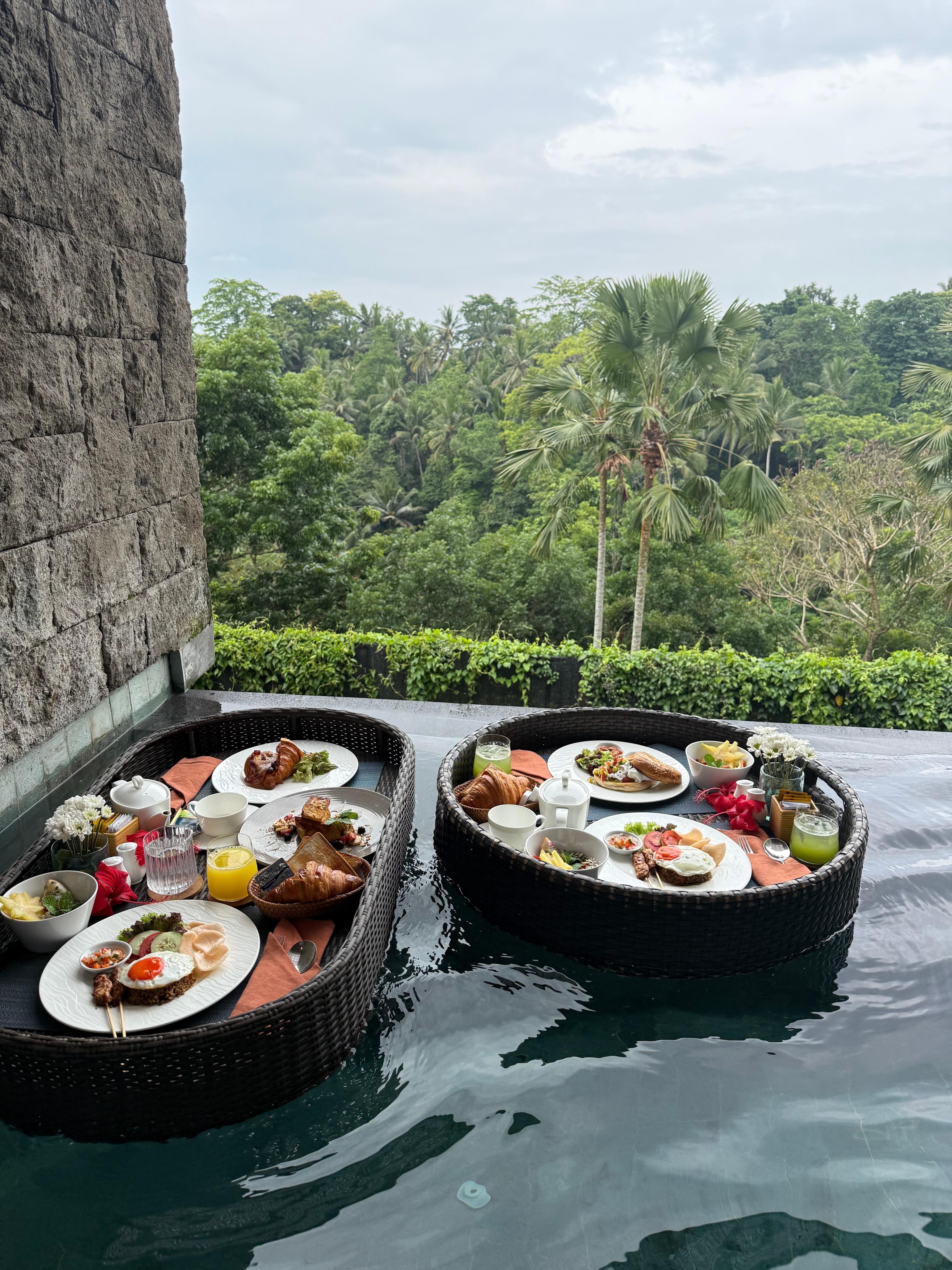 Floating breakfast in our room
