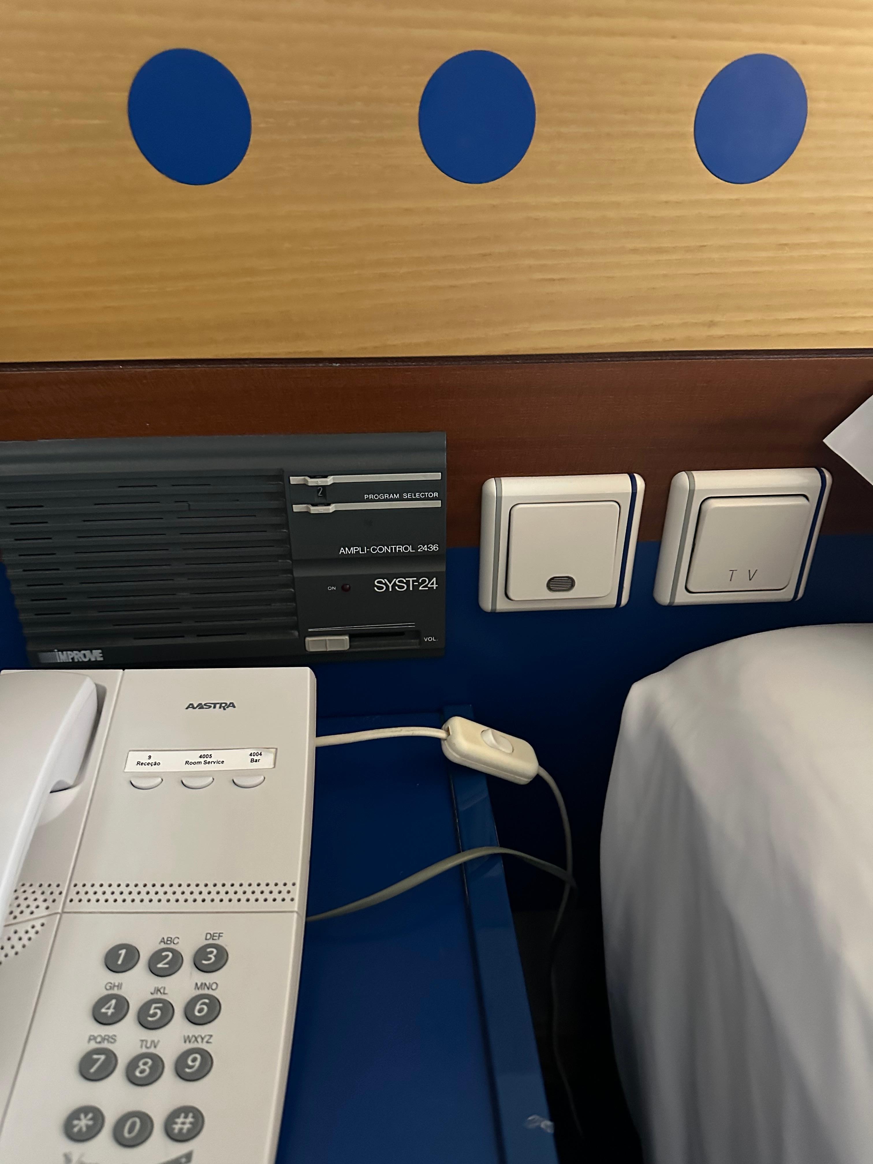 No outlets at bedsides