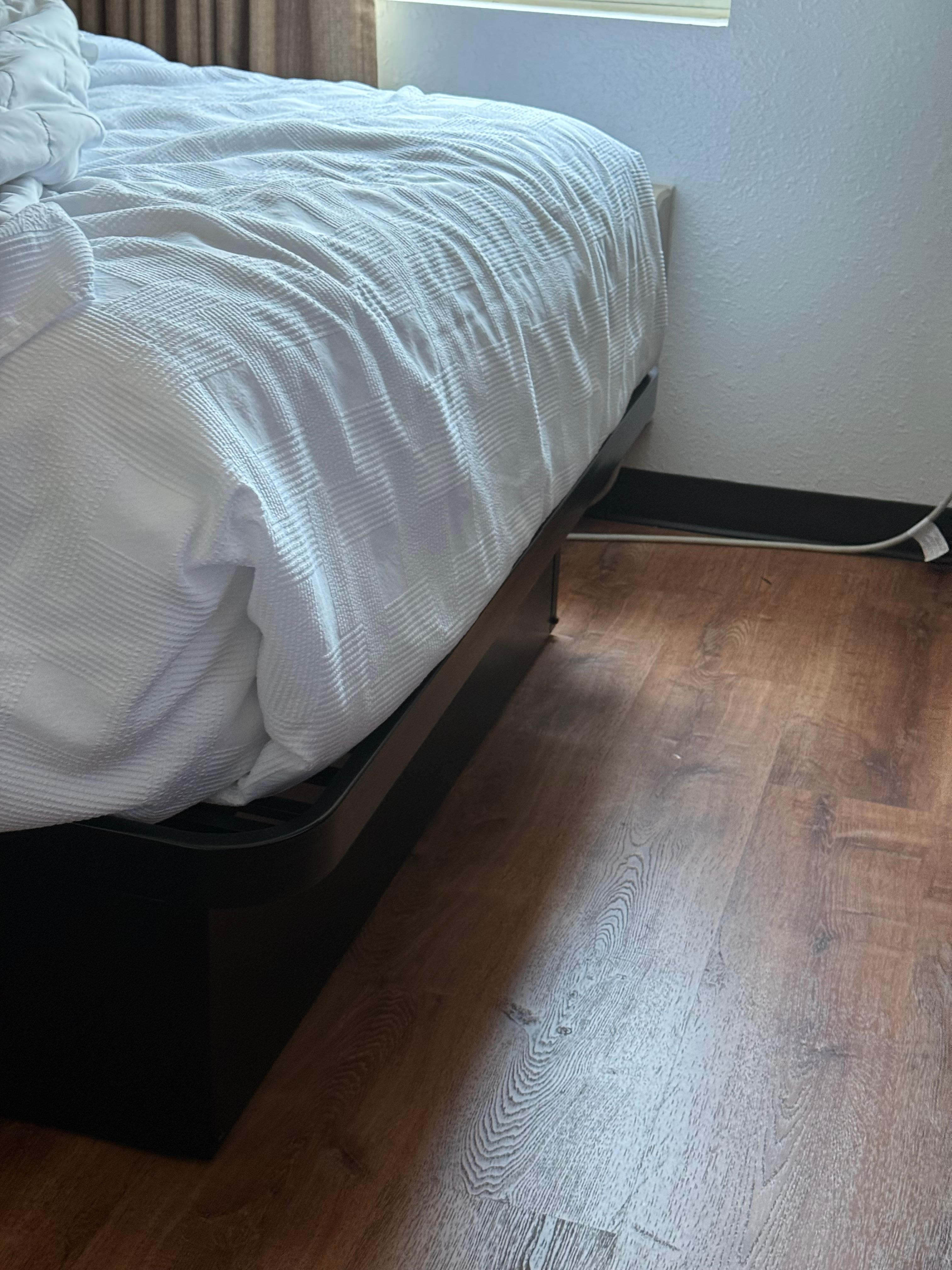 Beds too high off ground. Need a step to get in. 