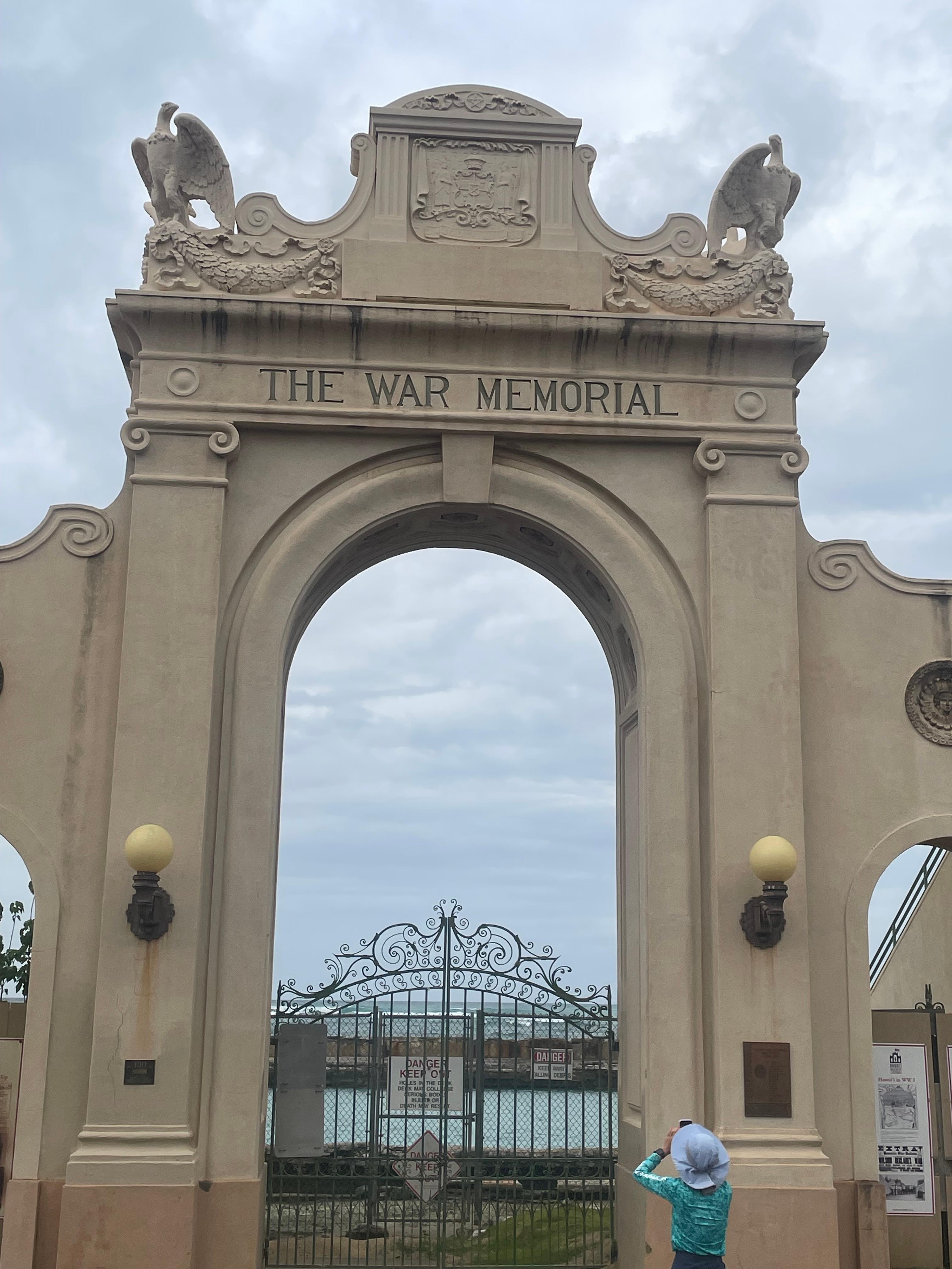 War Memorial within walking distance near the beach. 