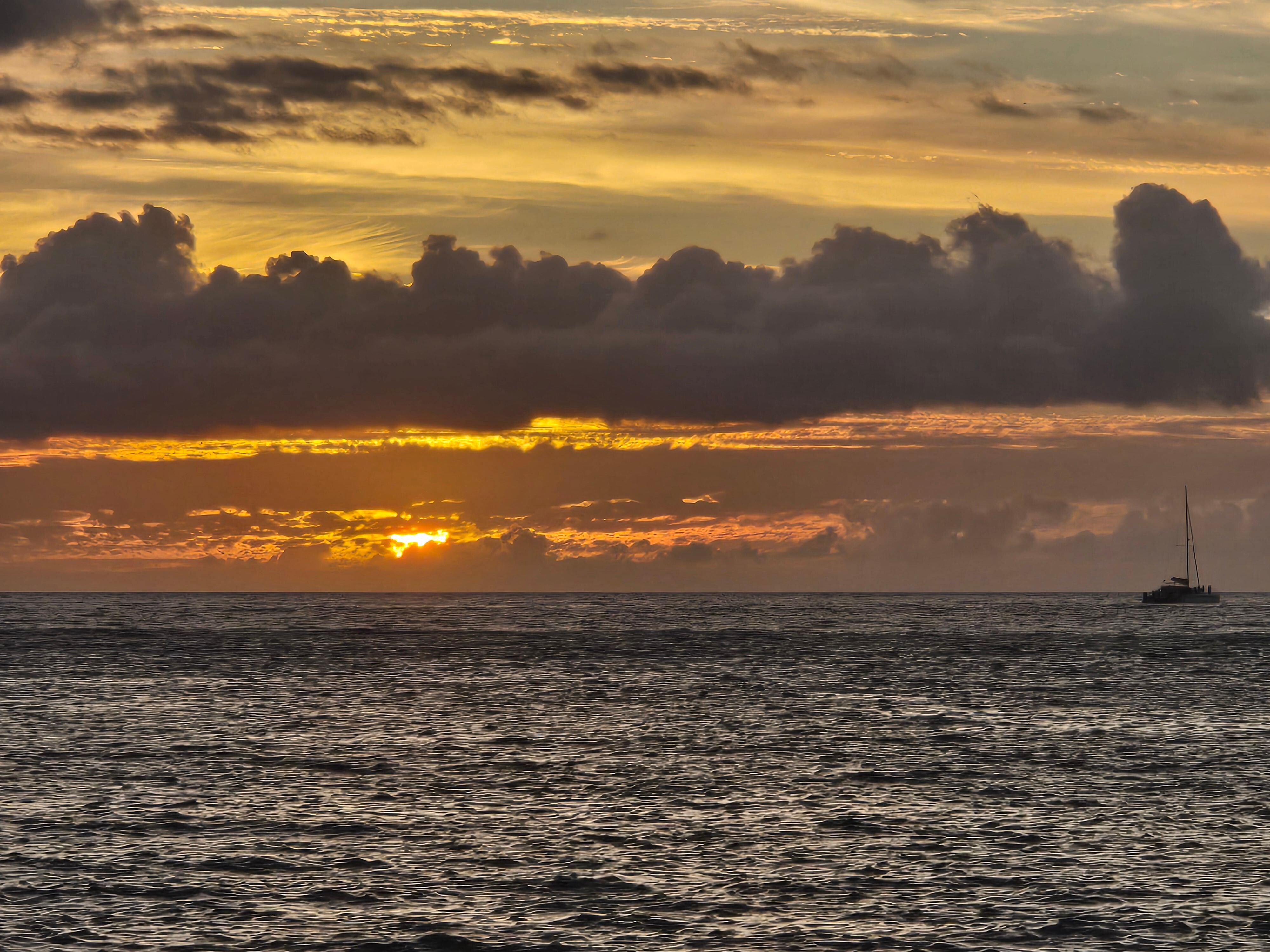 Sunset at the beach near Lava Lava