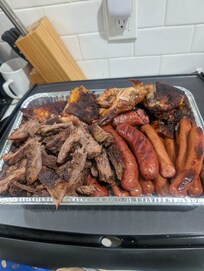 I was able to cook for the entire group of 8. I did bring my own skillet.