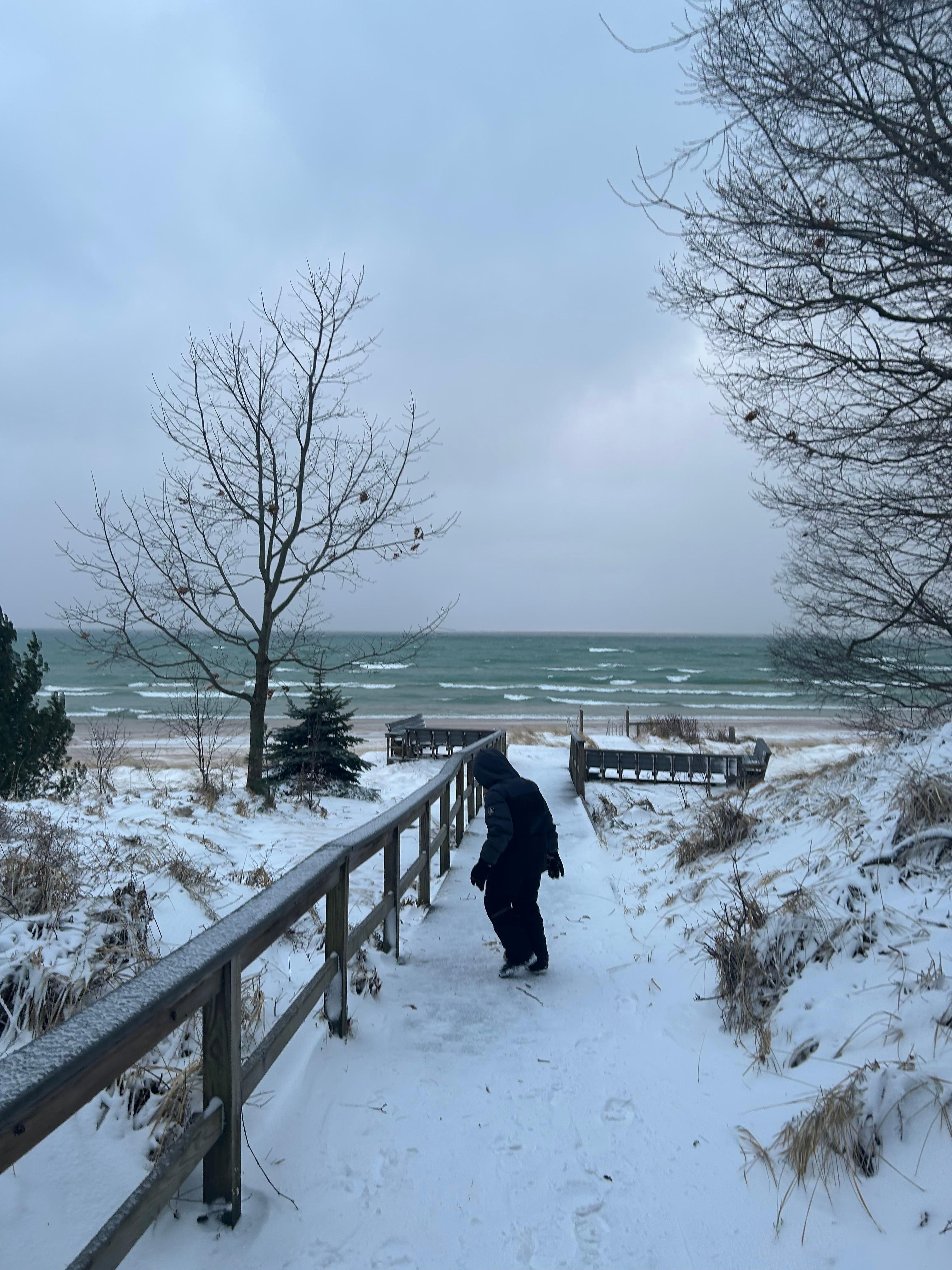 December at the lake.