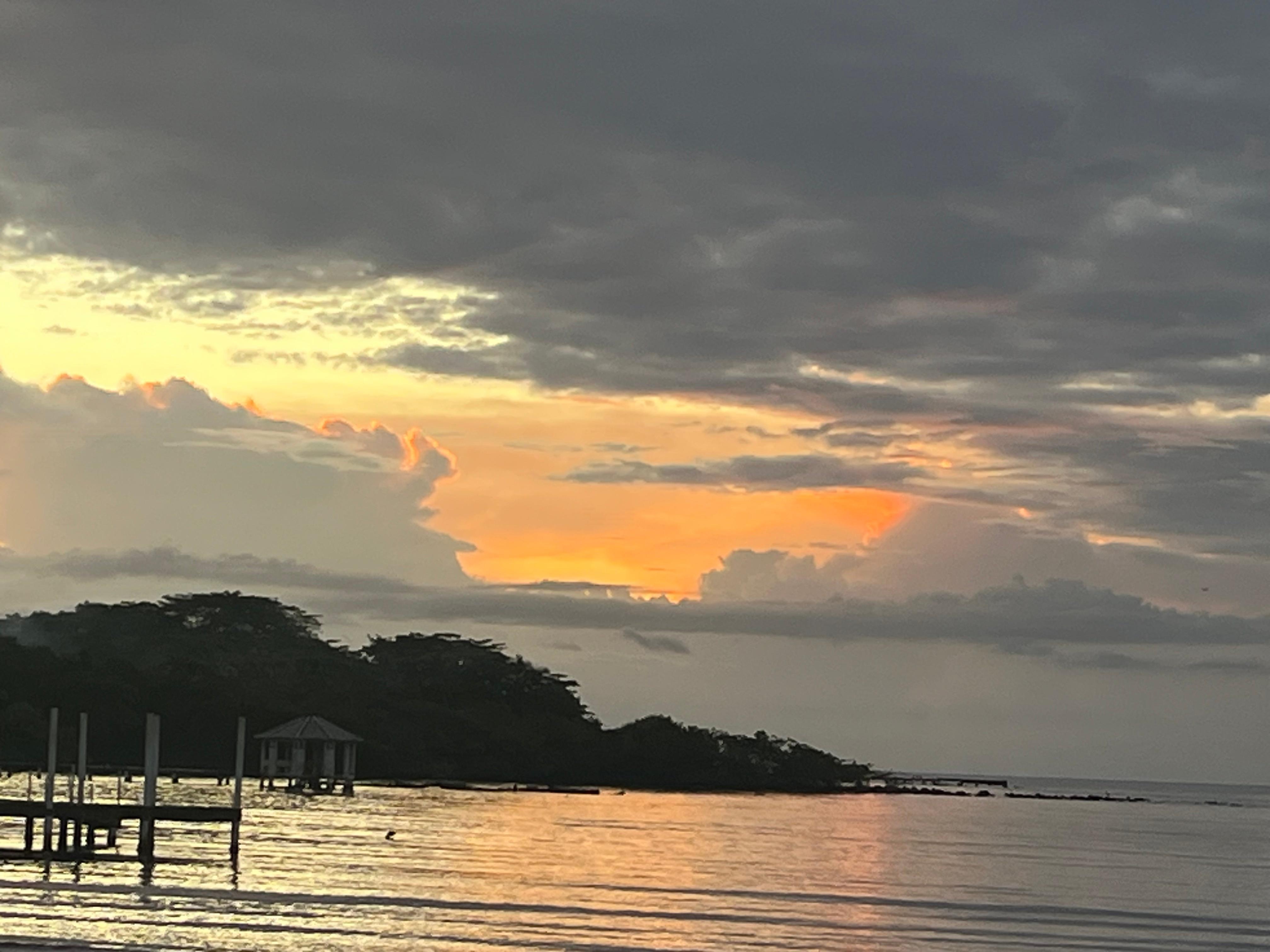 Sunset from the back porch