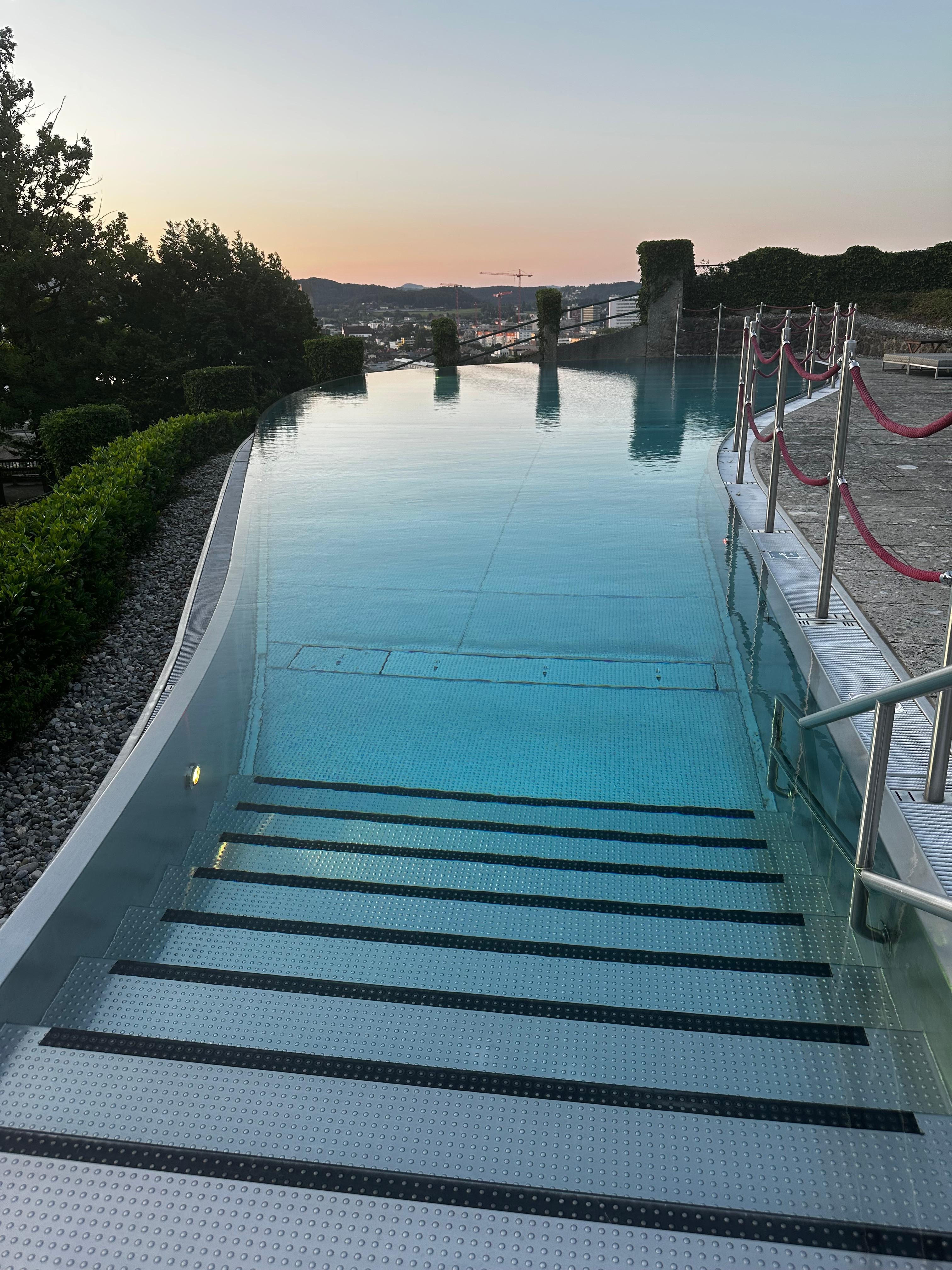 Beautiful pool with a beautiful view
