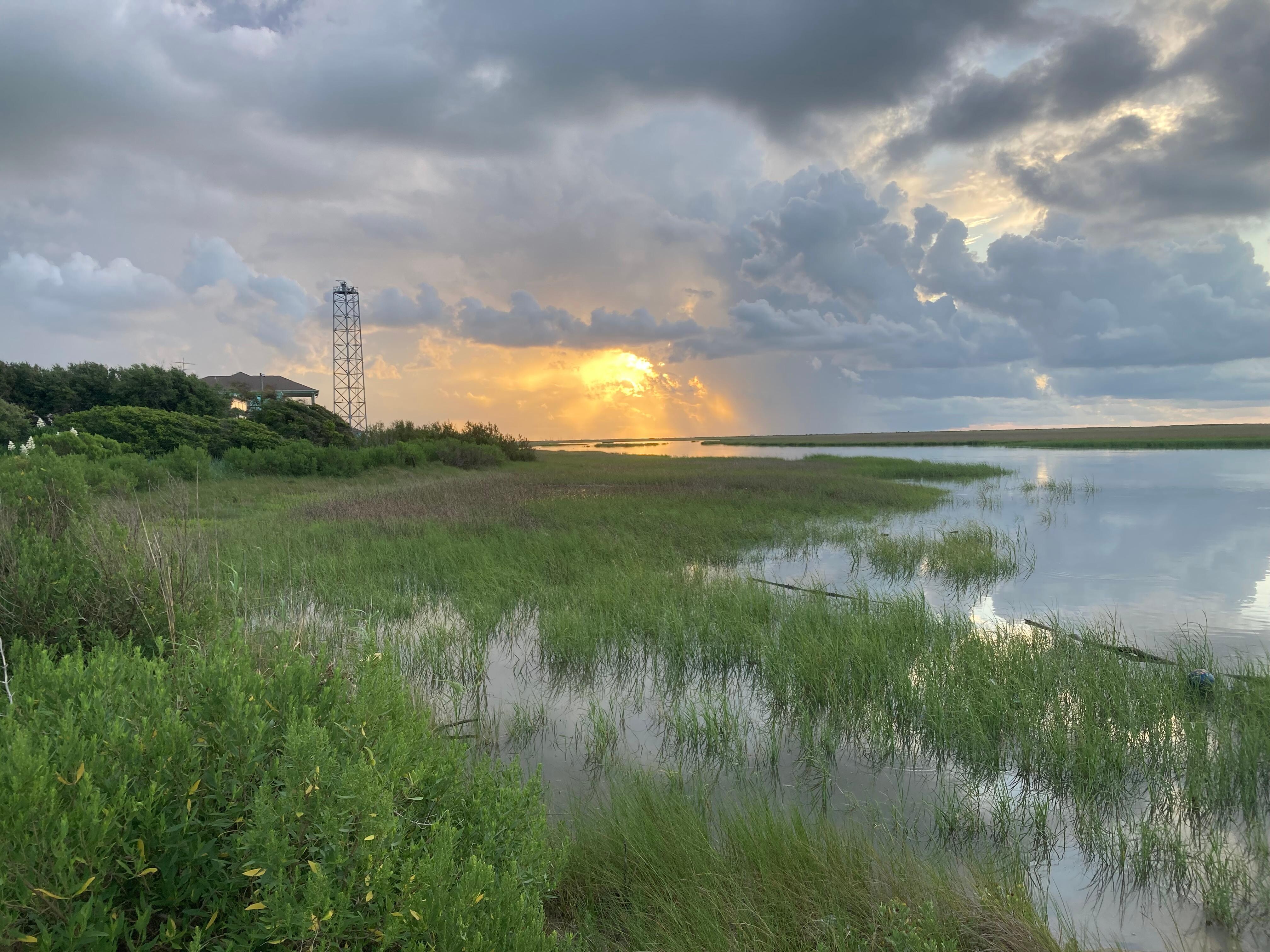 Sunrise from fishing area