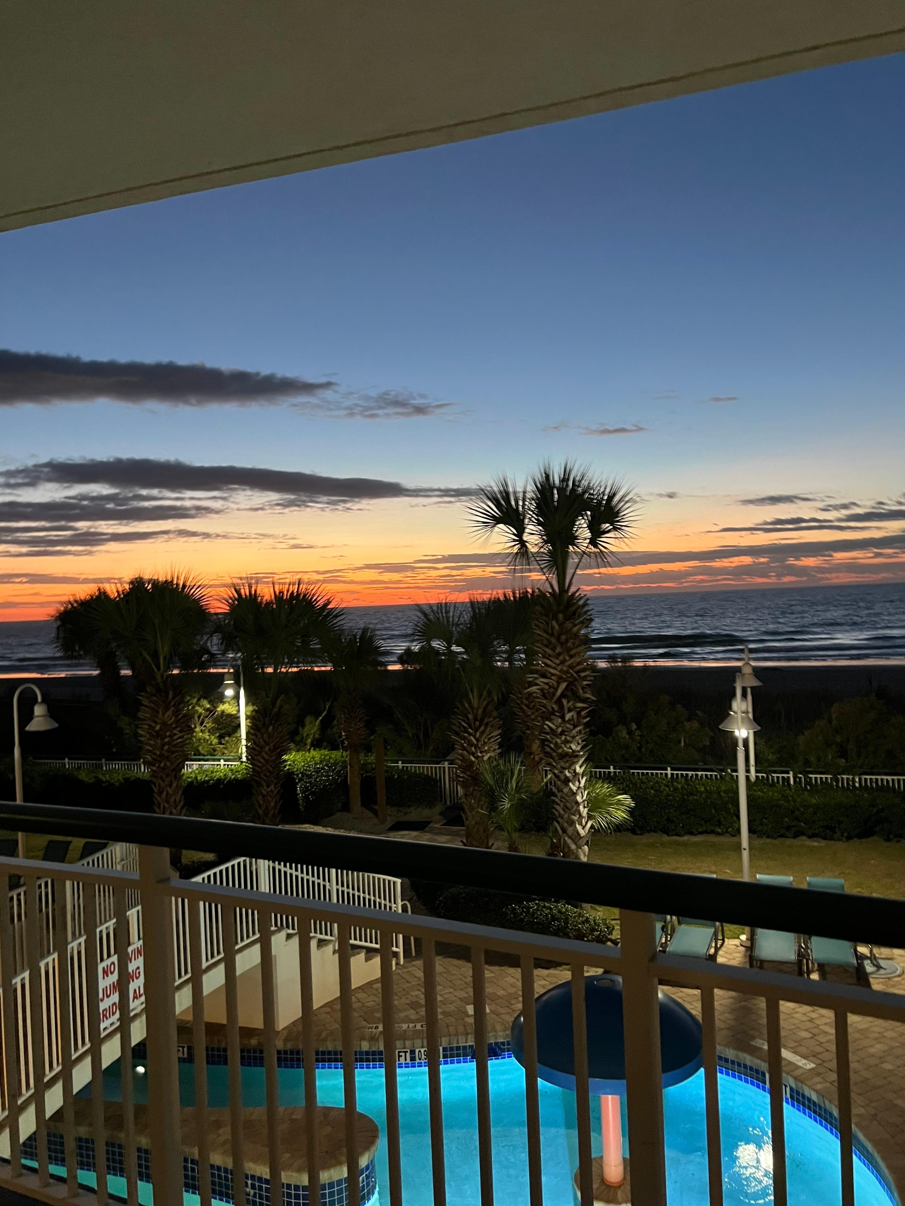 Sunrise view from breakfast 