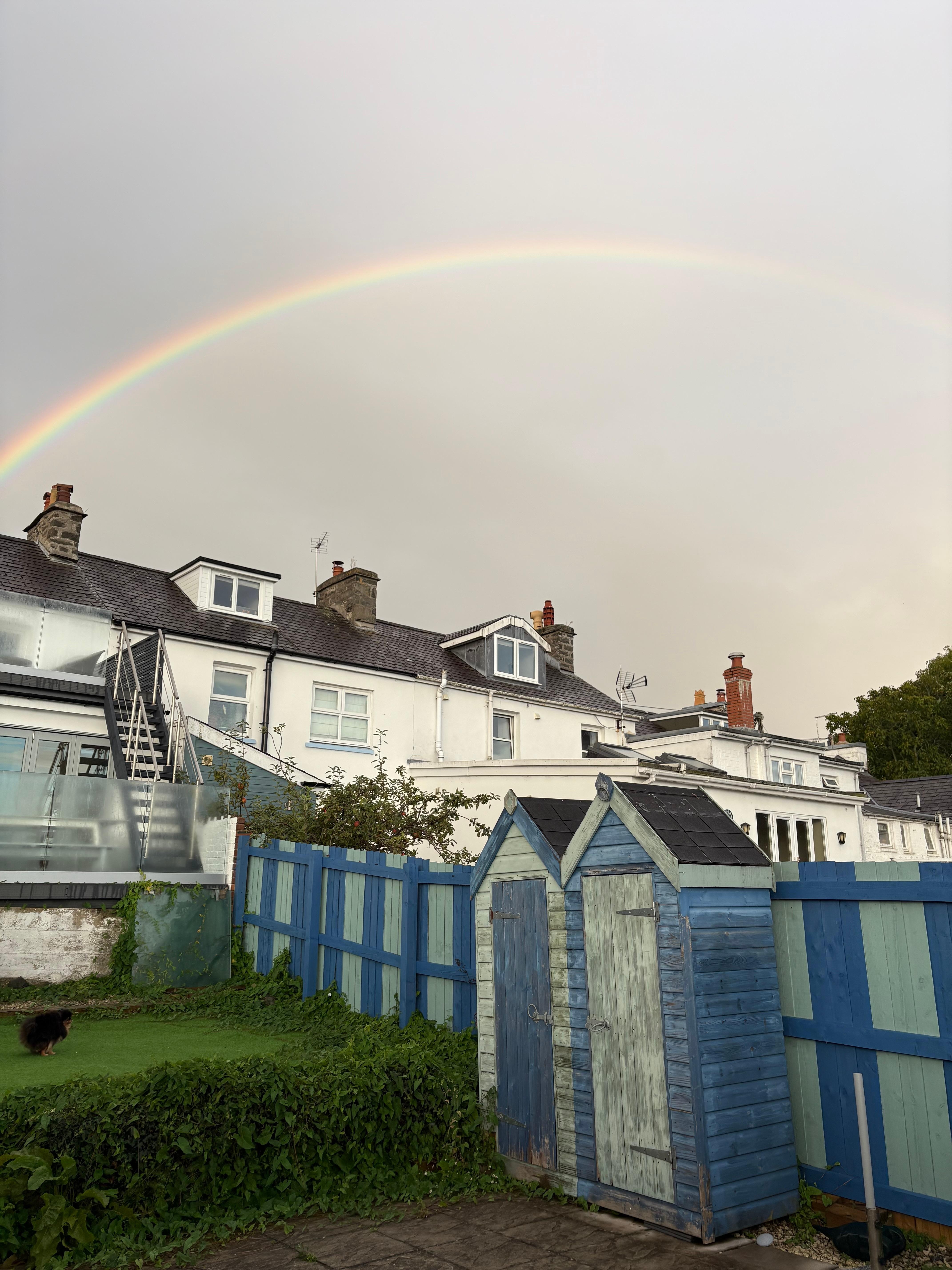It’s my last day staying here and a rainbow just formed in the back – such a perfect ending to a wonderful trip