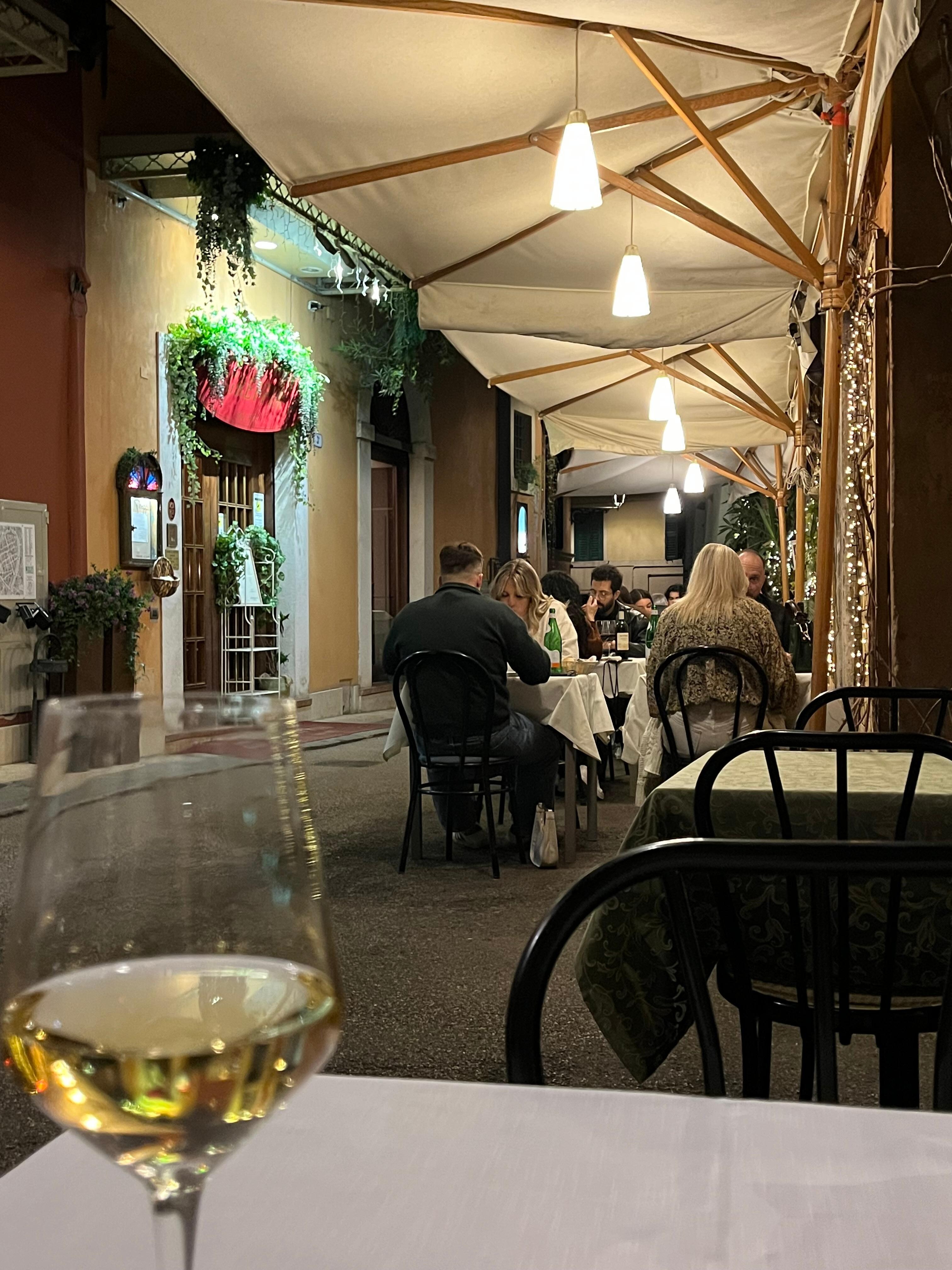 The restaurant right next door.  The food was great as was the service!