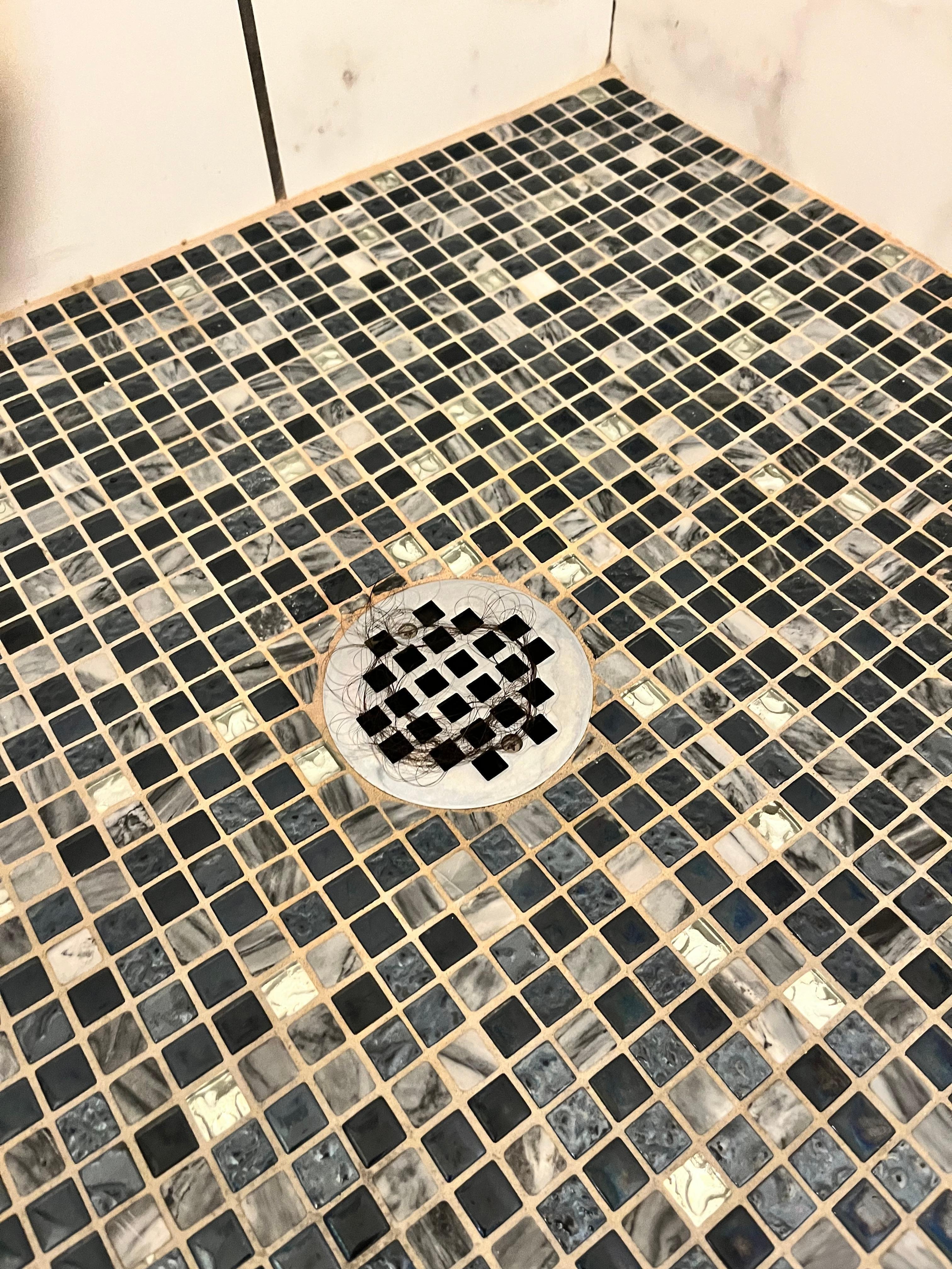 Hair in shower