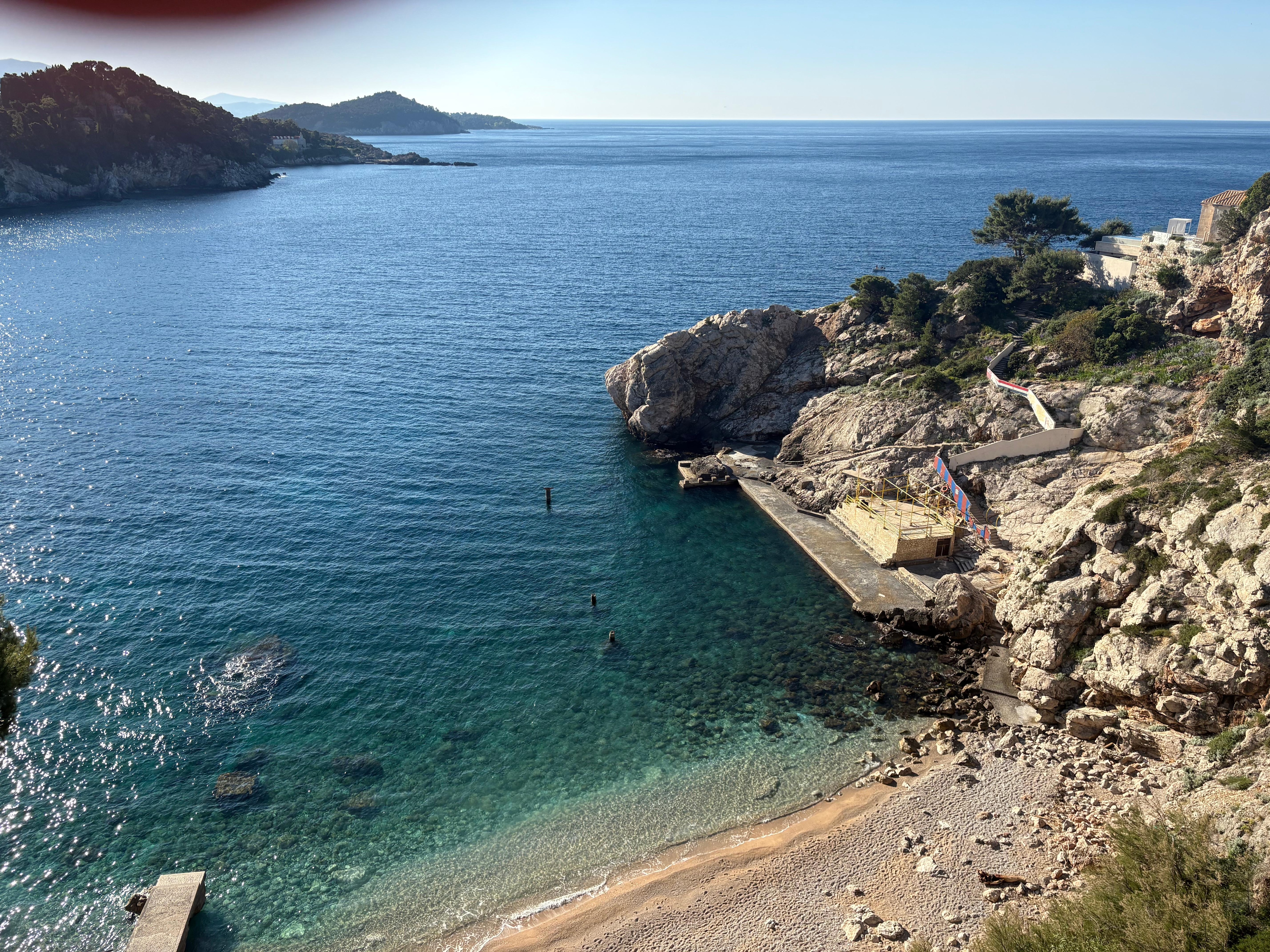 View to Bellevue beach from room