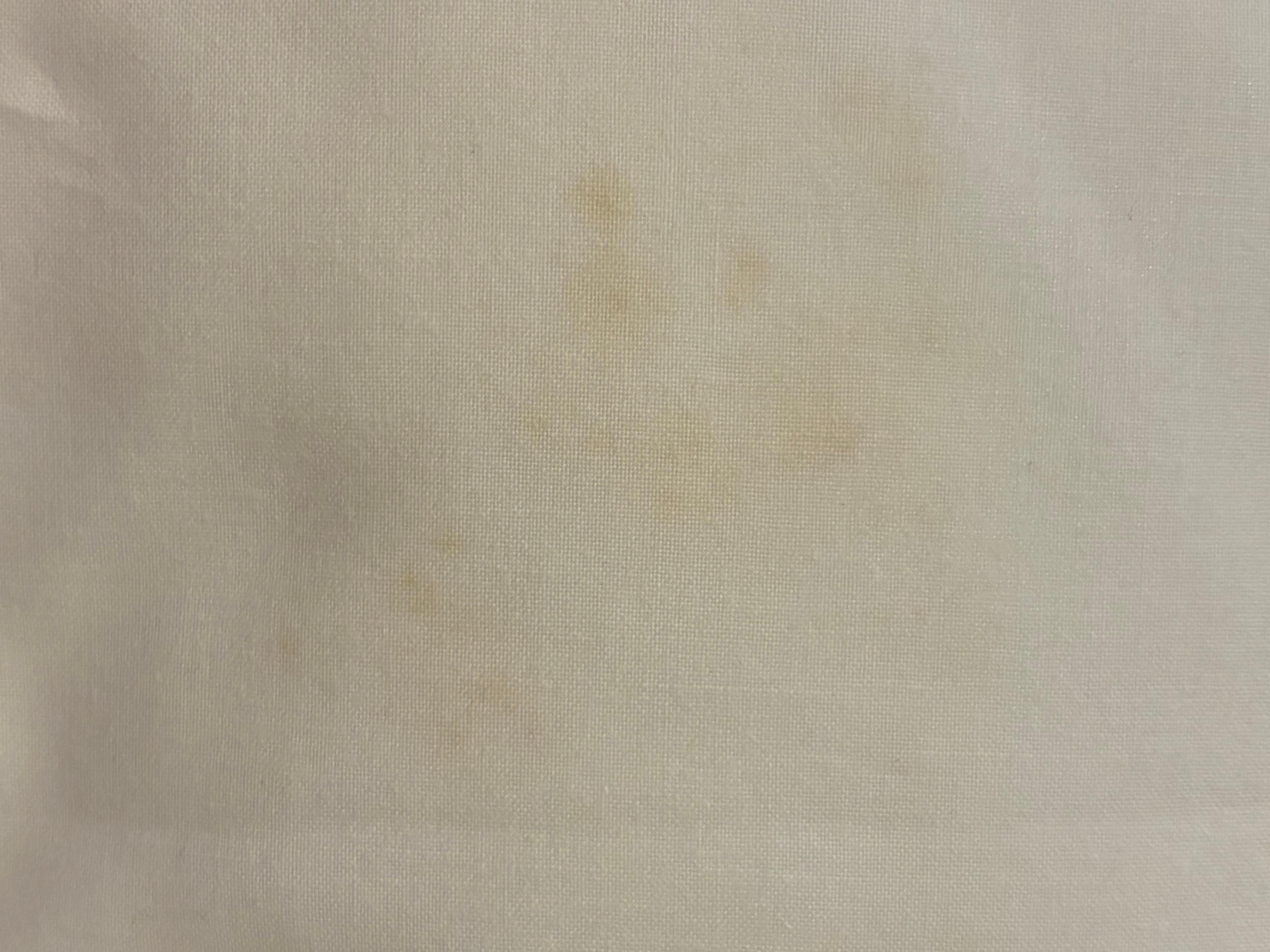 Stain on pillowcase that was never changed 